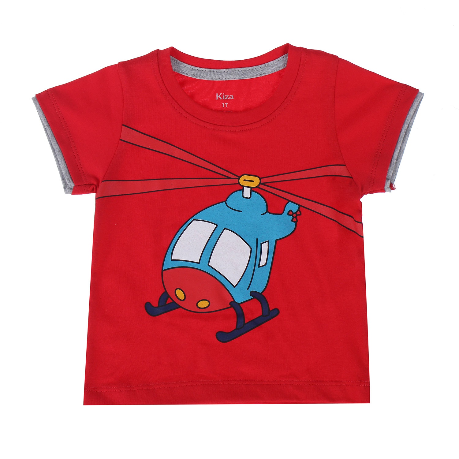 Áo tay ngắn bé trai in hình máy bay Kiza  hình 1