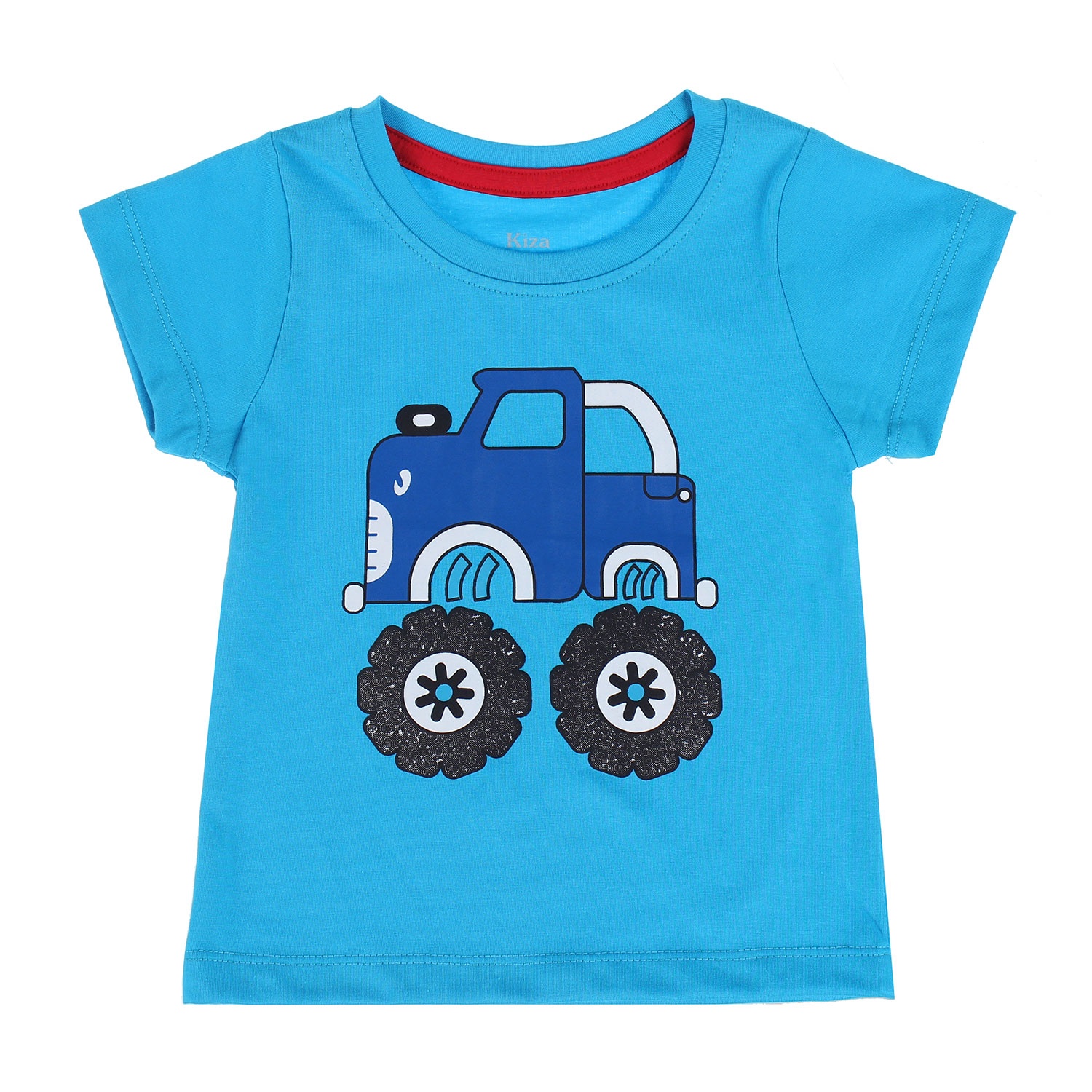 Áo tay ngắn bé trai in hình máy cày Kiza  hình 1