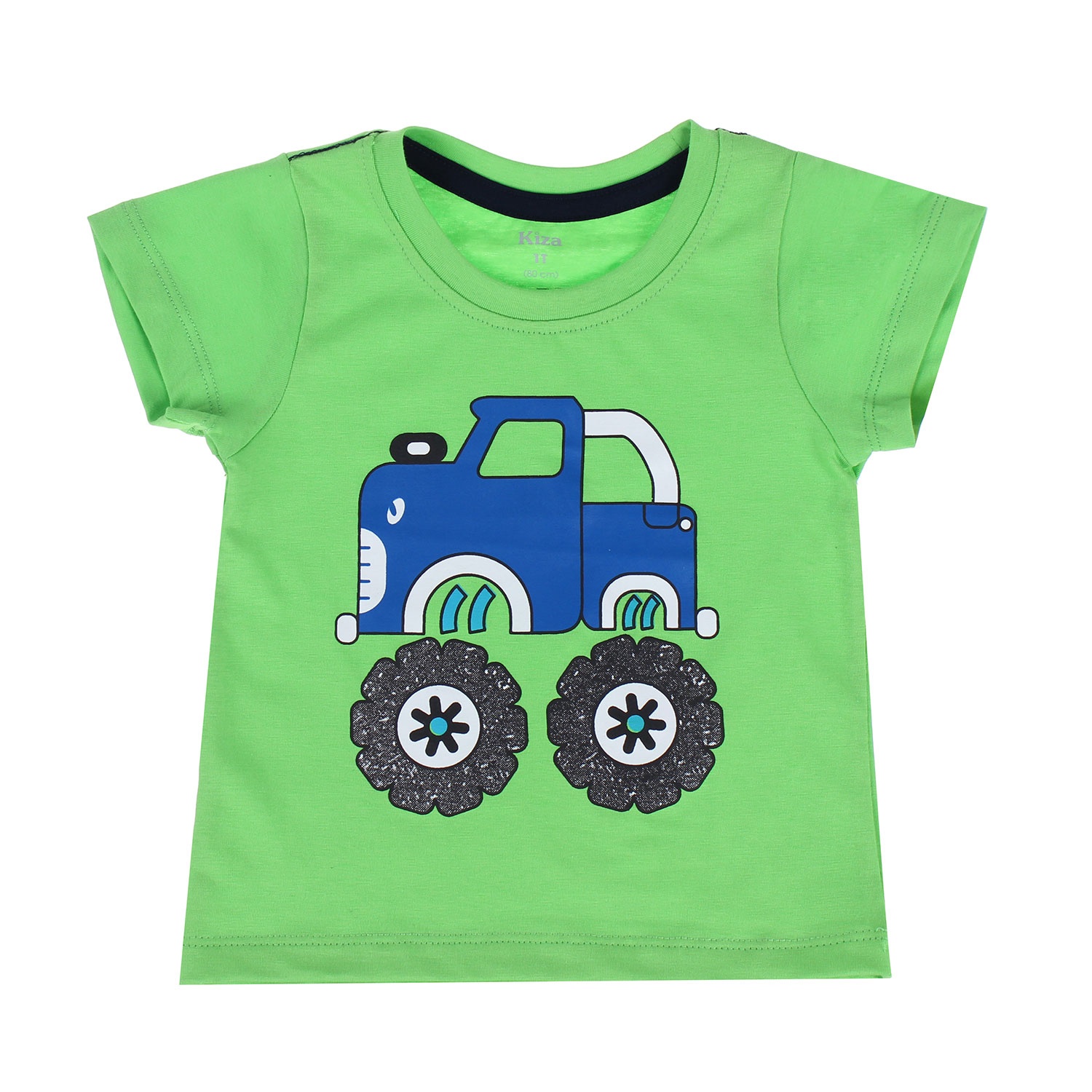 Áo tay ngắn bé trai in hình máy cày Kiza  hình 3