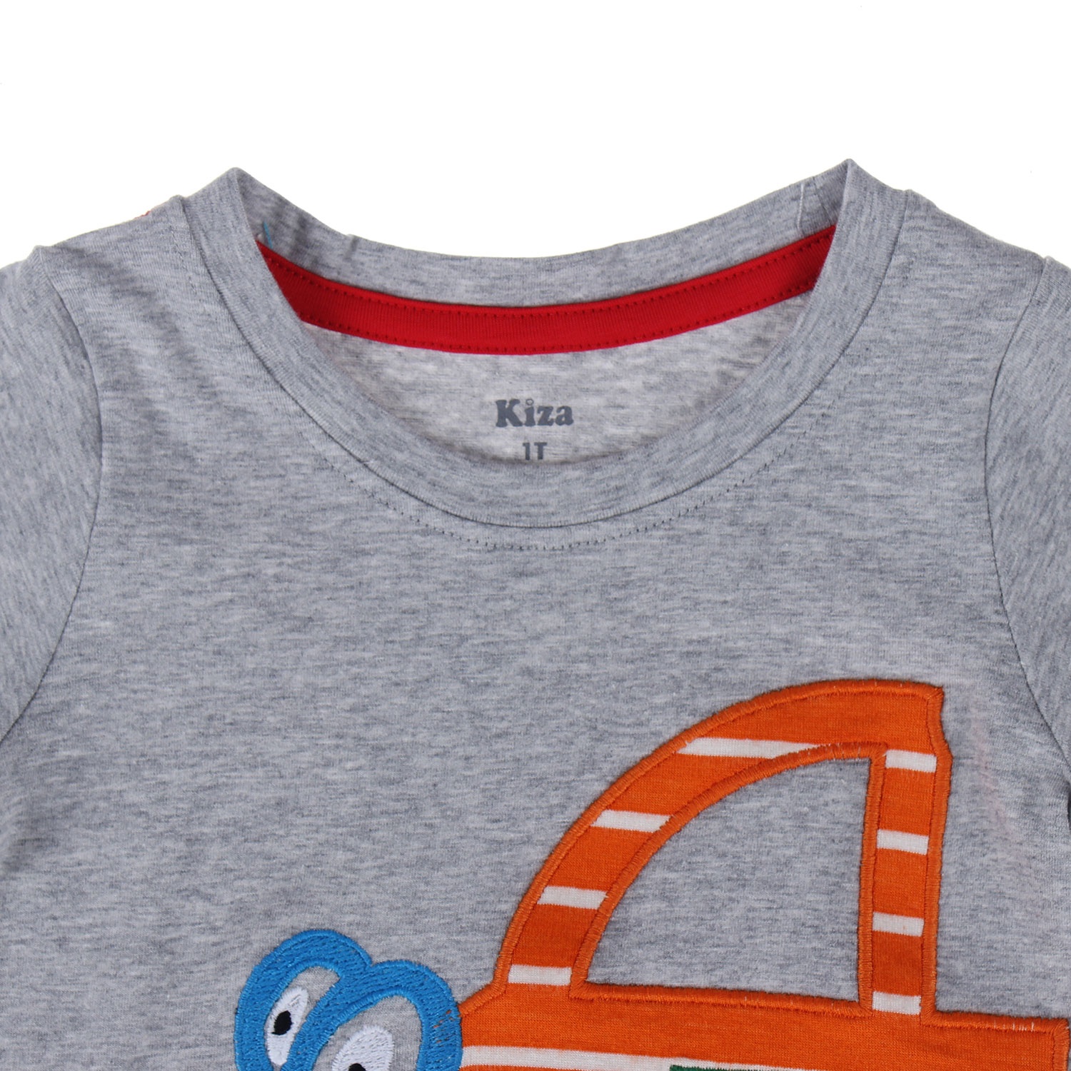 Áo tay ngắn bé trai in hình ô tô kẻ Kiza  hình 2