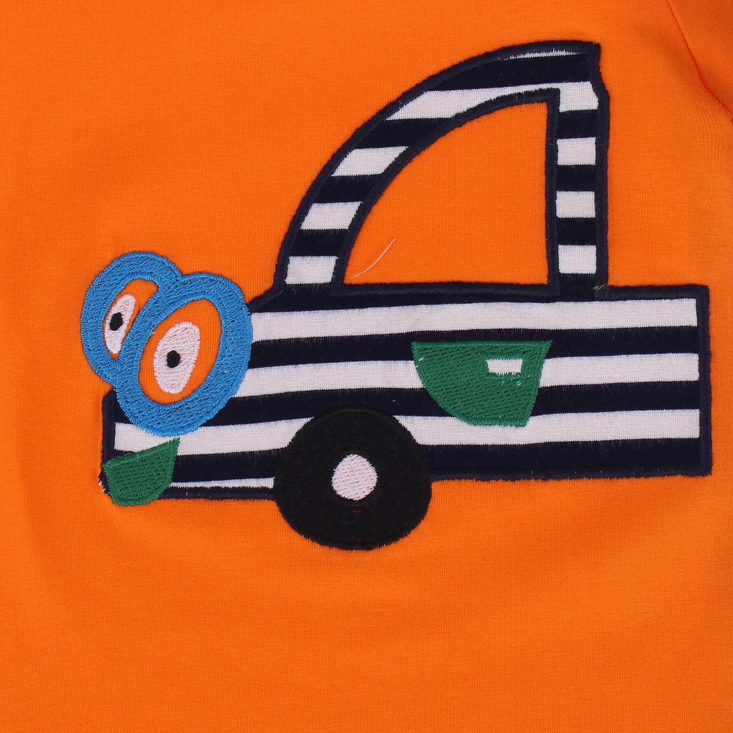 Áo tay ngắn bé trai in hình ô tô kẻ Kiza  hình 3