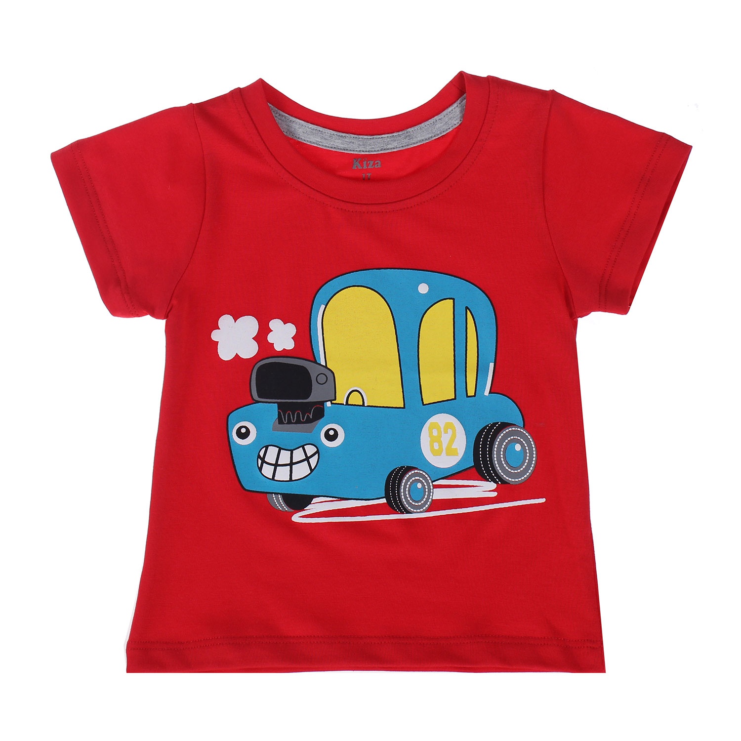 Áo tay ngắn bé trai in hình ô tô Kiza  hình 1