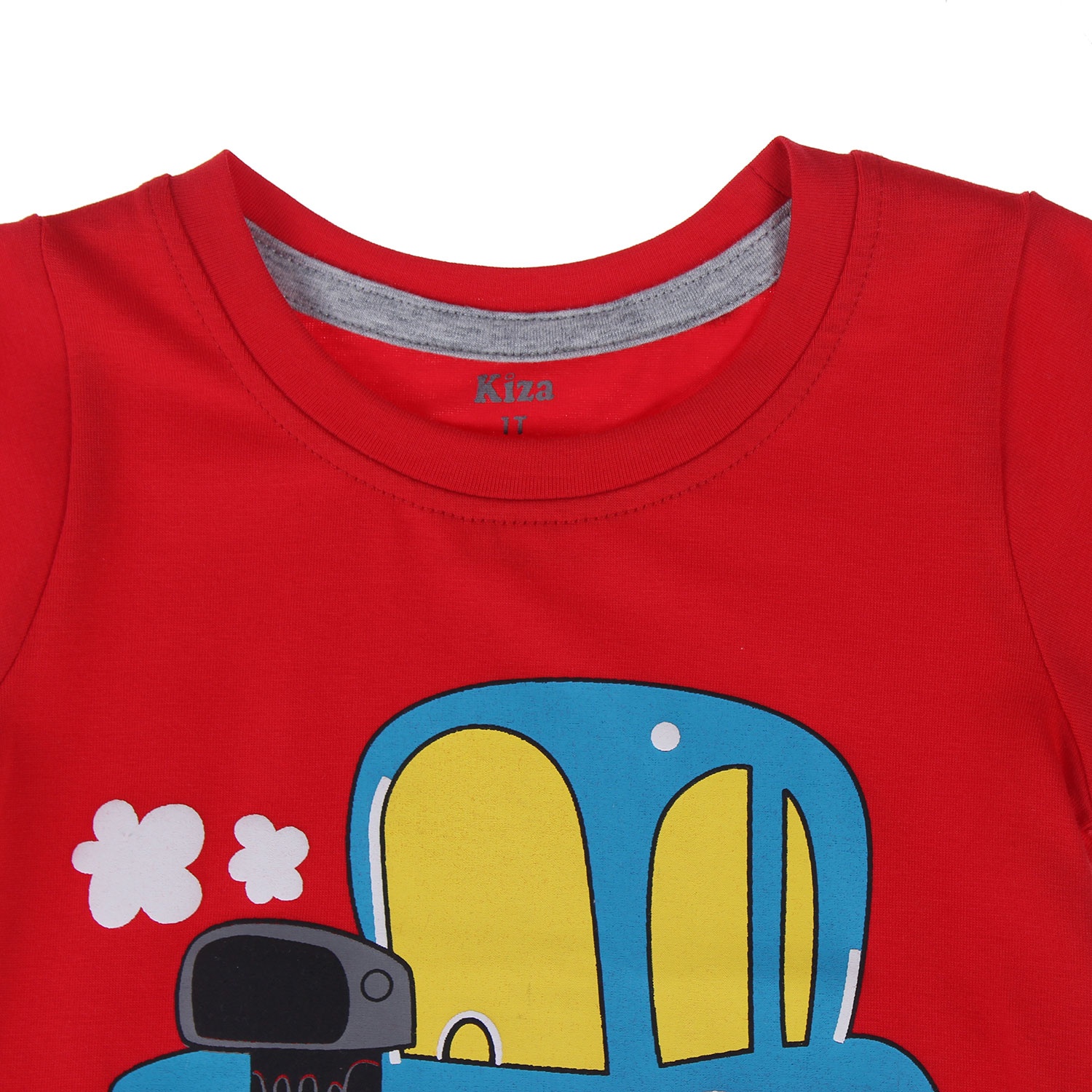Áo tay ngắn bé trai in hình ô tô Kiza  hình 3
