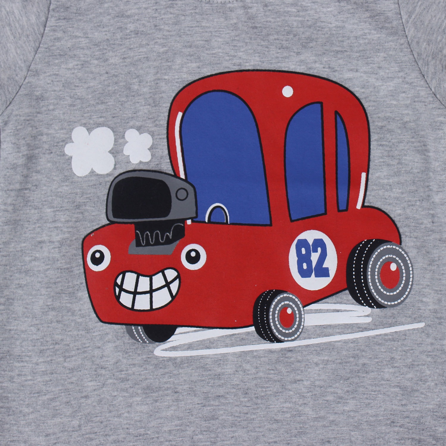 Áo tay ngắn bé trai in hình ô tô Kiza  hình 2