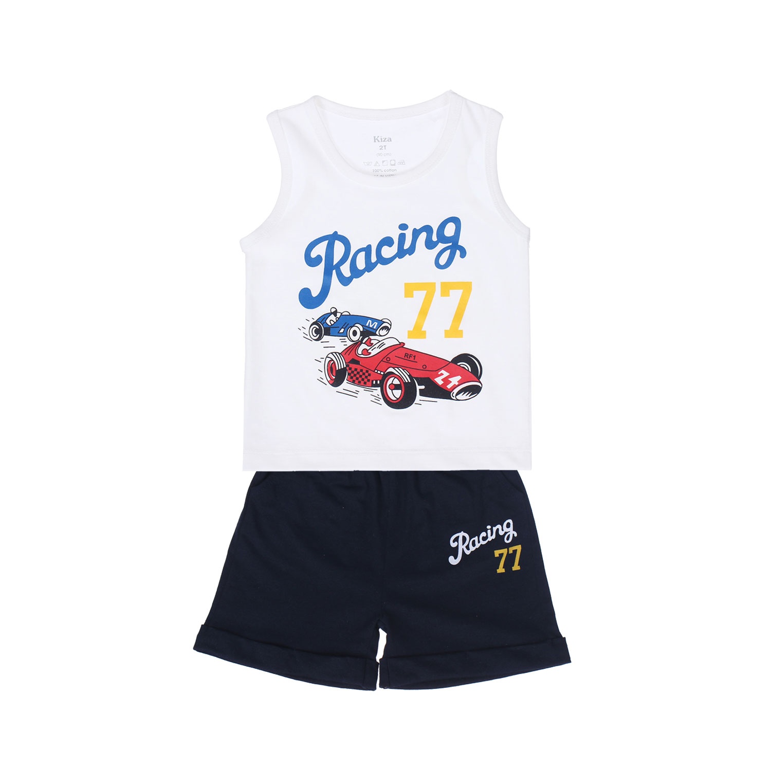 Bộ ba lỗ Kiza in hình xe đua (xanh tím than) hình 2