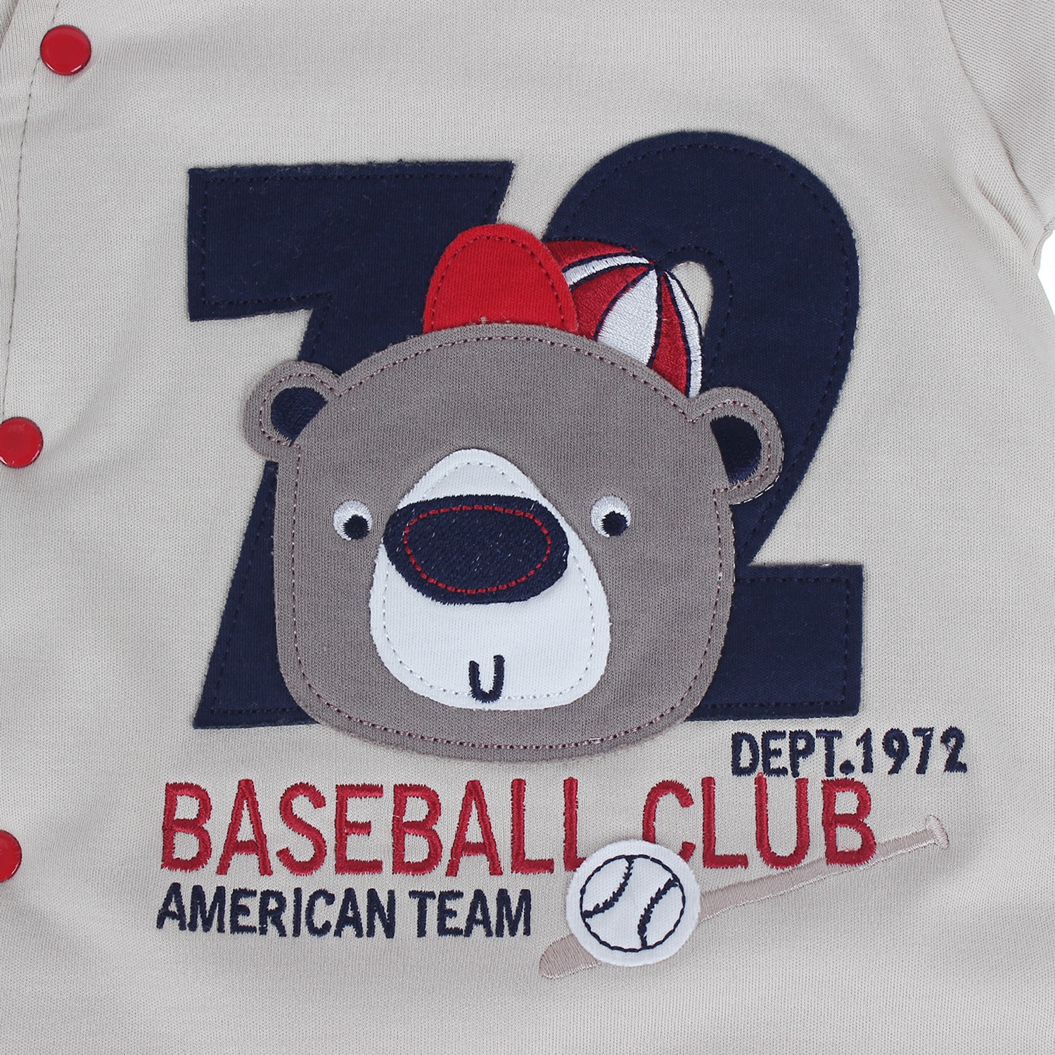 Bộ body liền chân thêu hình thú Mamago 3306 hình 3