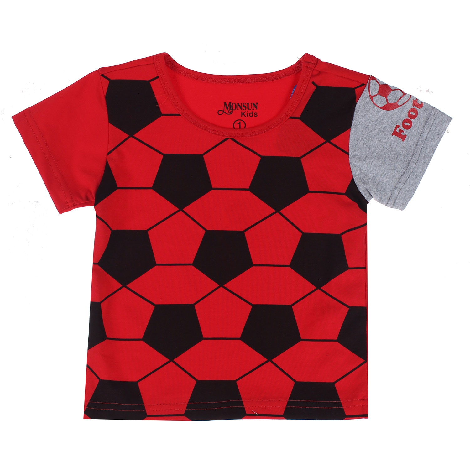 Bộ cotton bé trai in bóng đá HTKids hình 3