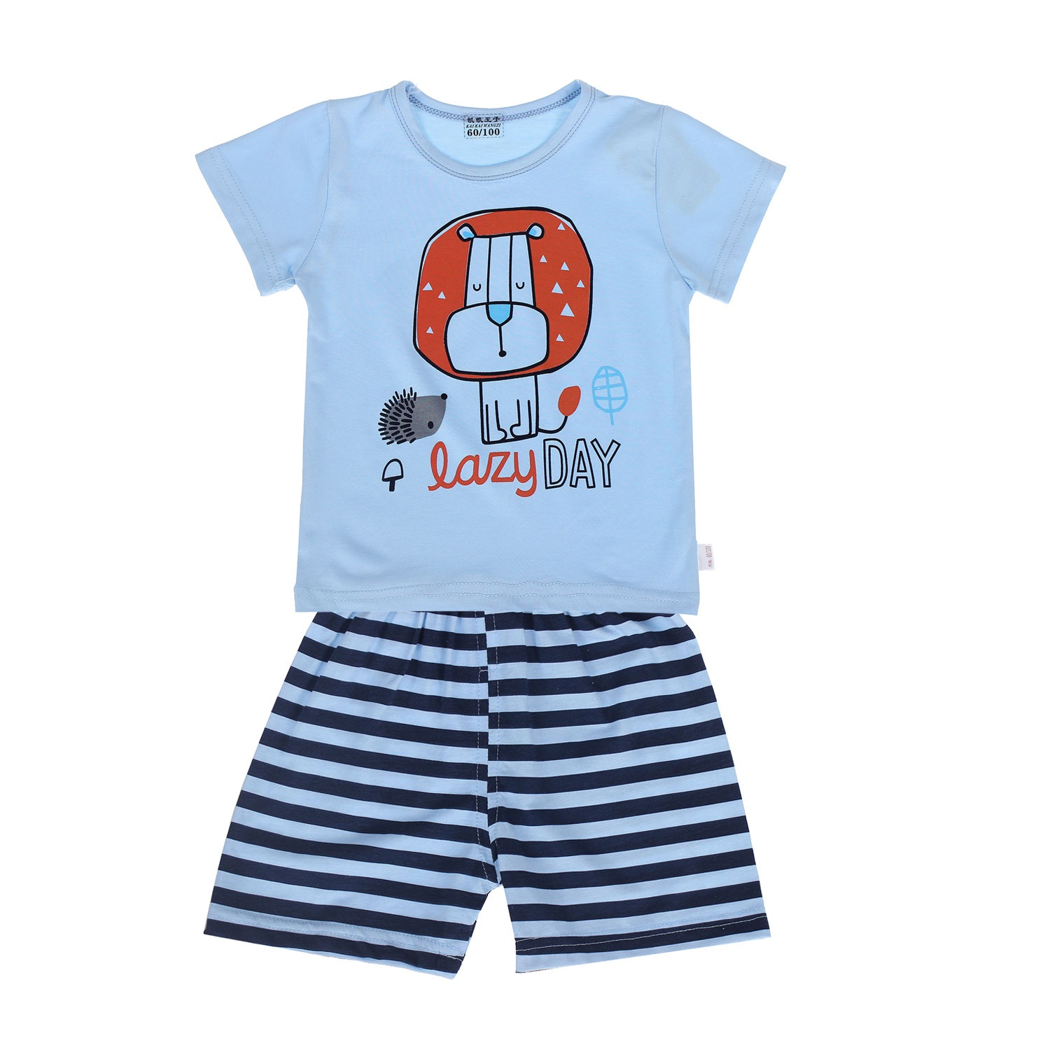 Bộ cotton Lei in hình Sư tử Lazy hình 1
