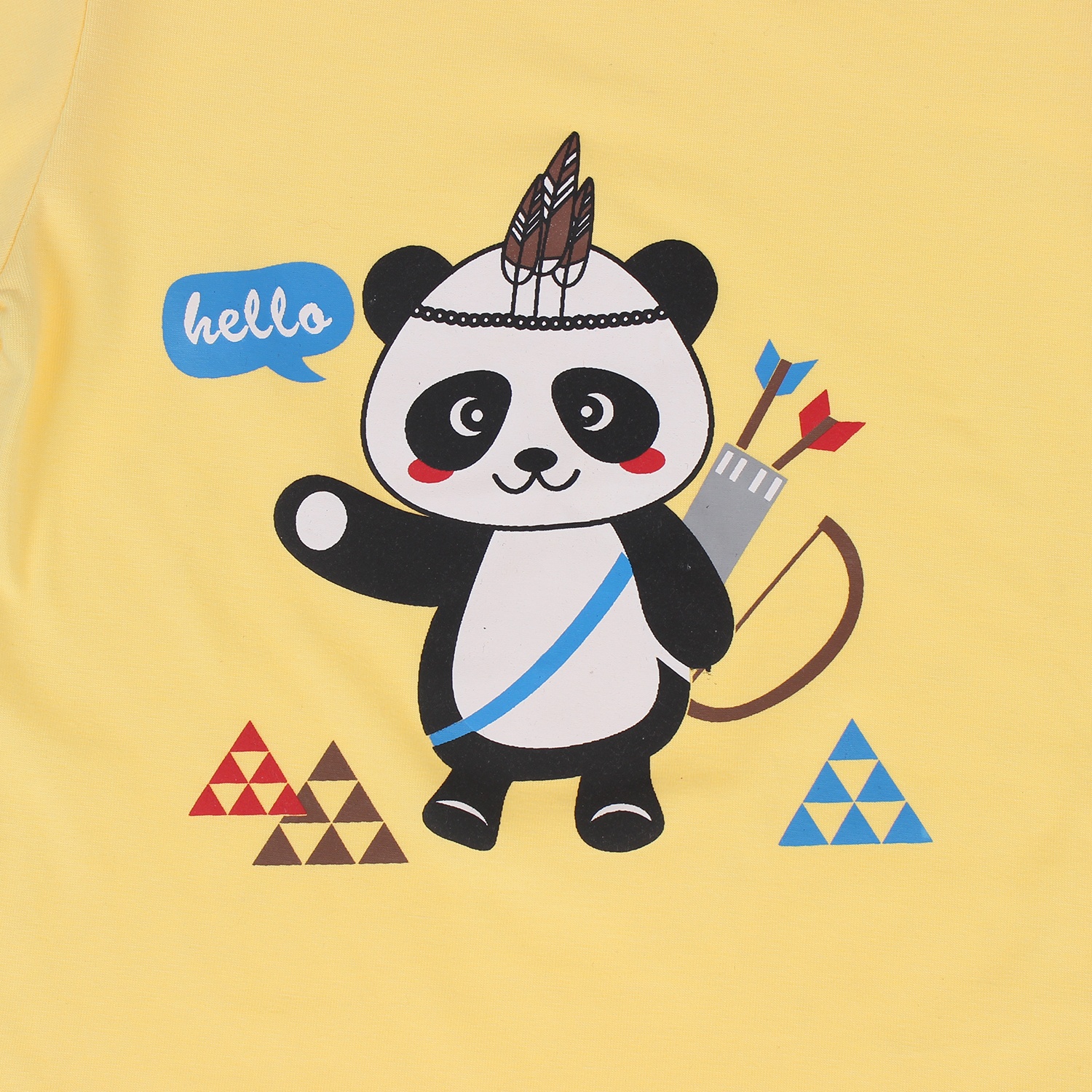 Bộ cotton tay dài in chú gấu trúc Panda Kiza bé trai hình 3