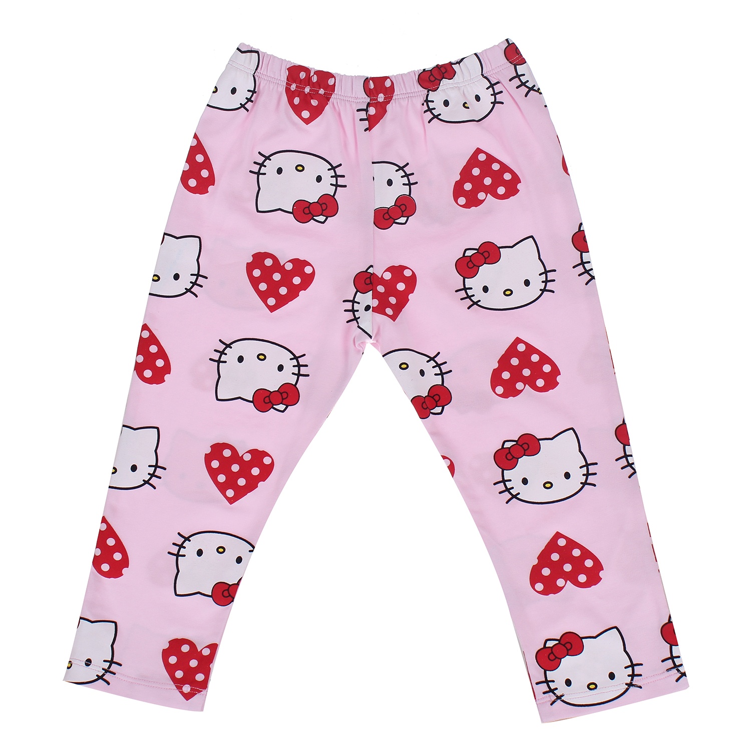 Bộ cotton tay dài in chú mèo Hello Kitty Kiza bé gái hình 4