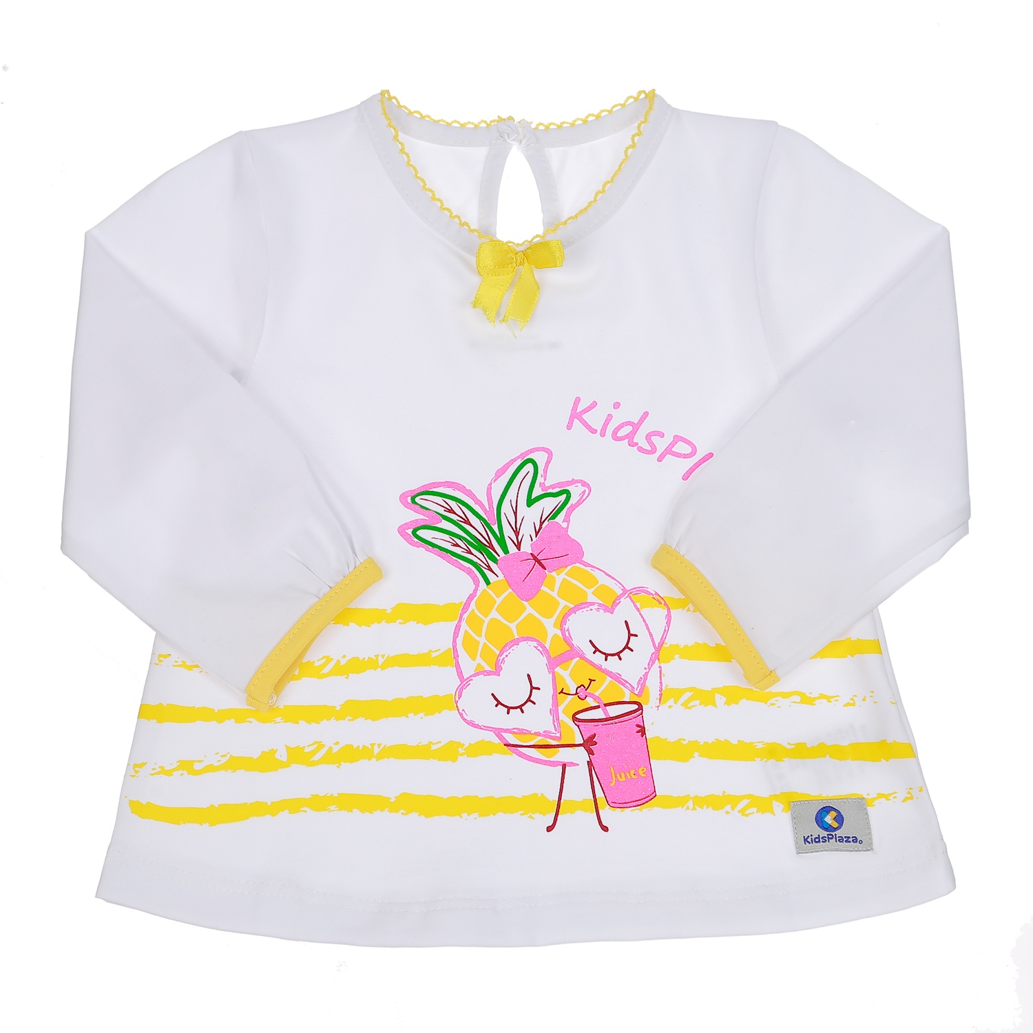 Bộ quần áo bé gái KidsPlaza in quả thơm vàng TT20T 1Y hình 3