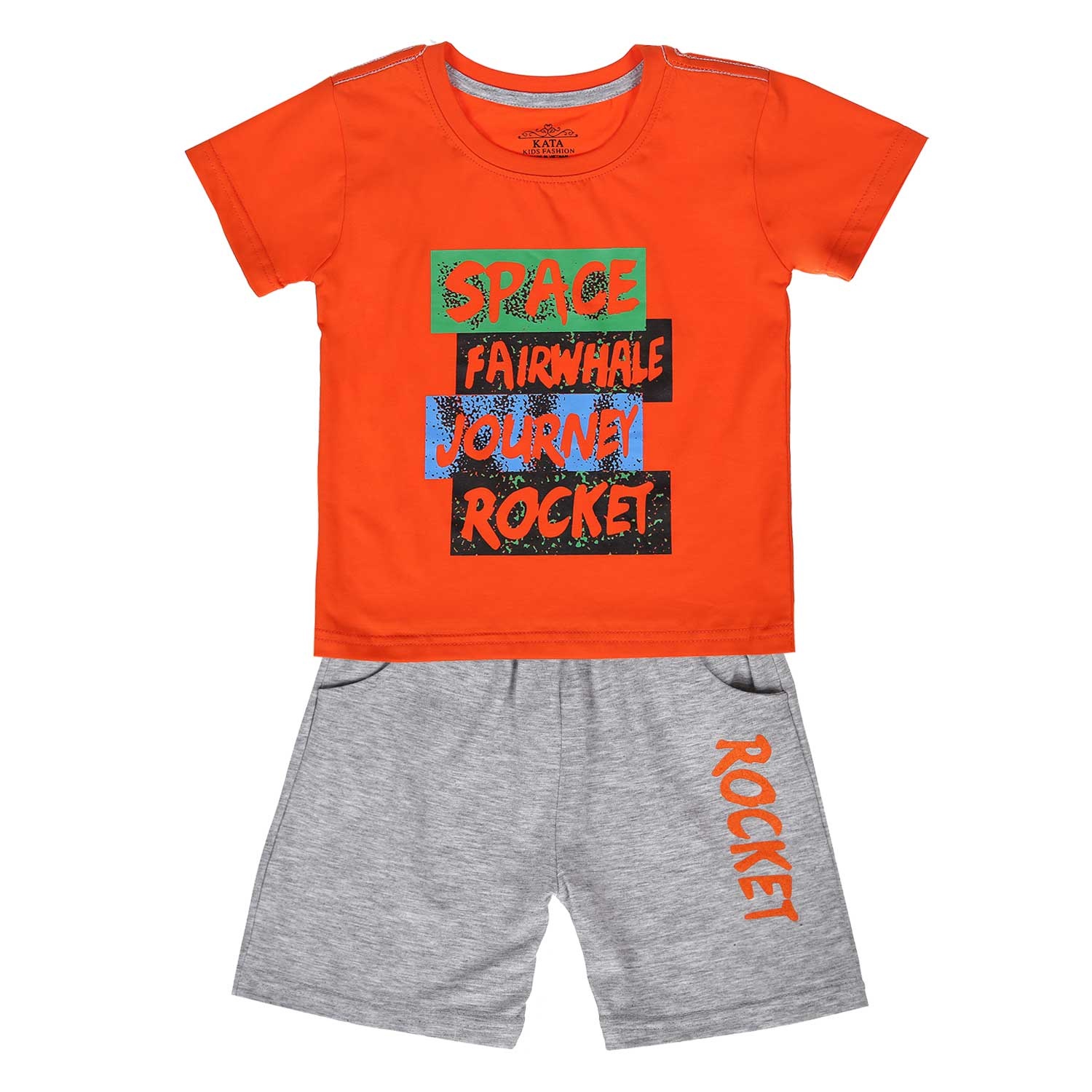 Bồ quần áo cộc bé trai in Space HTkids hình 1