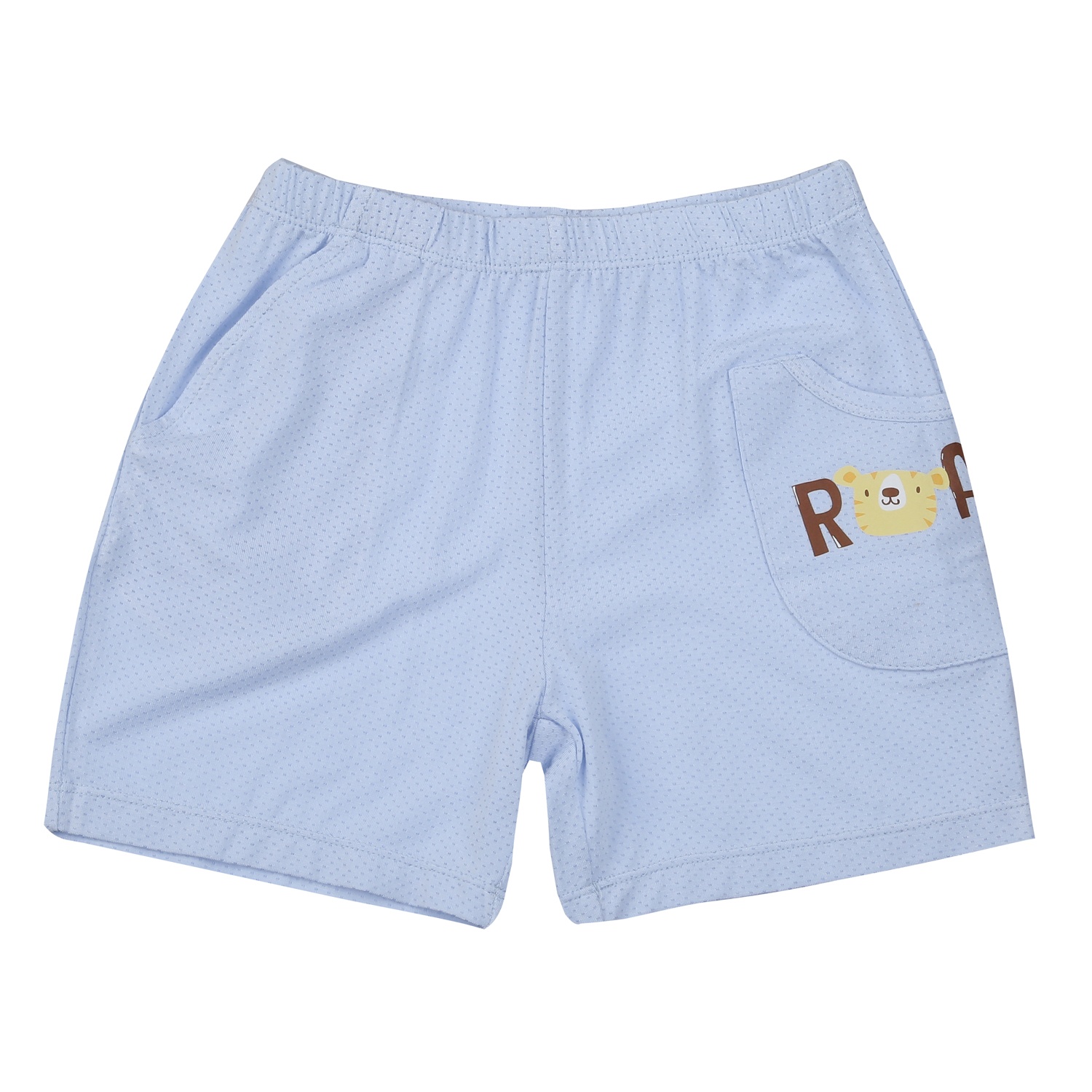 Bộ quần áo cộc bé trai KidsPlaza HN25H (Trắng Xanh) hình 5