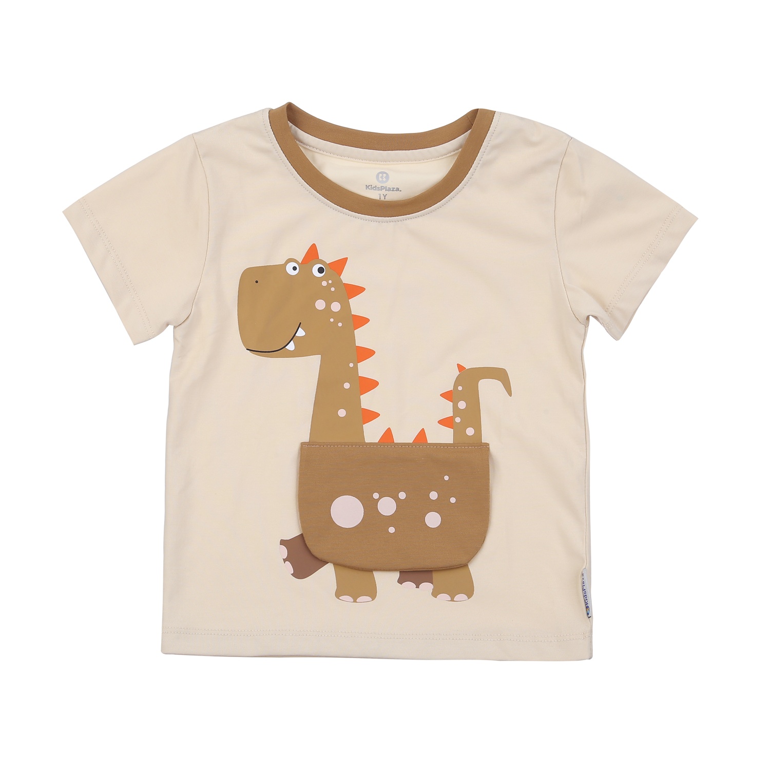 Bộ quần áo cộc tay KidsPlaza in khủng long TT24H (Màu nâu)