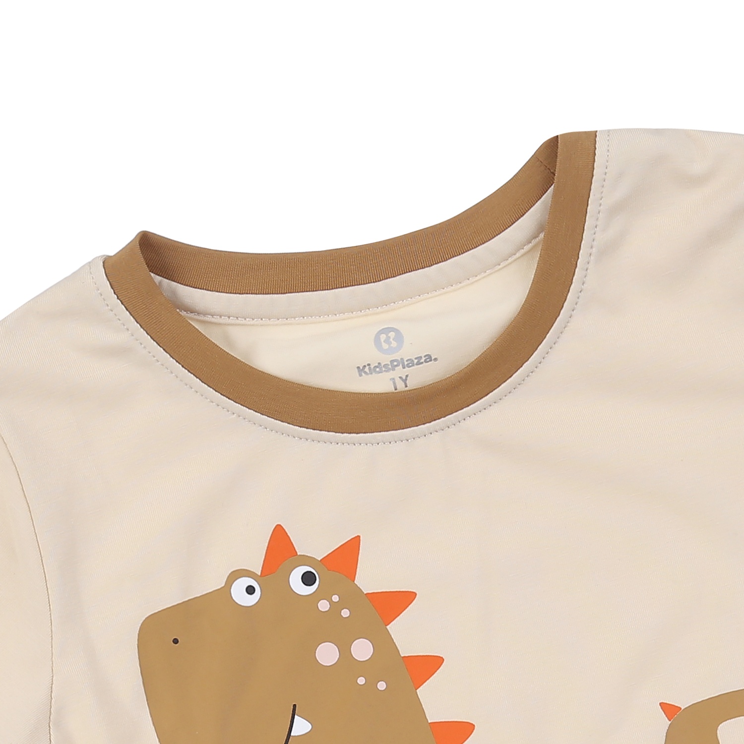 Bộ quần áo cộc tay KidsPlaza in khủng long TT24H (Màu be) hình 3