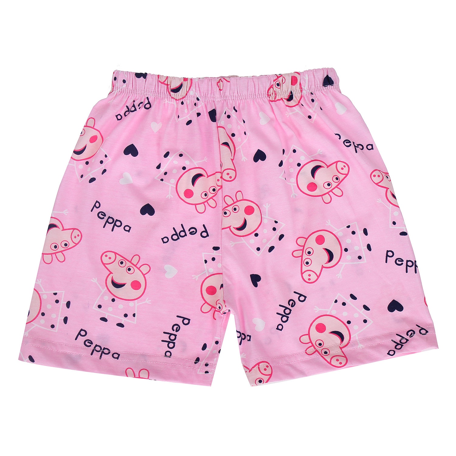 Bộ quần áo cotton Lei in hình chú heo cài hoa hình 3