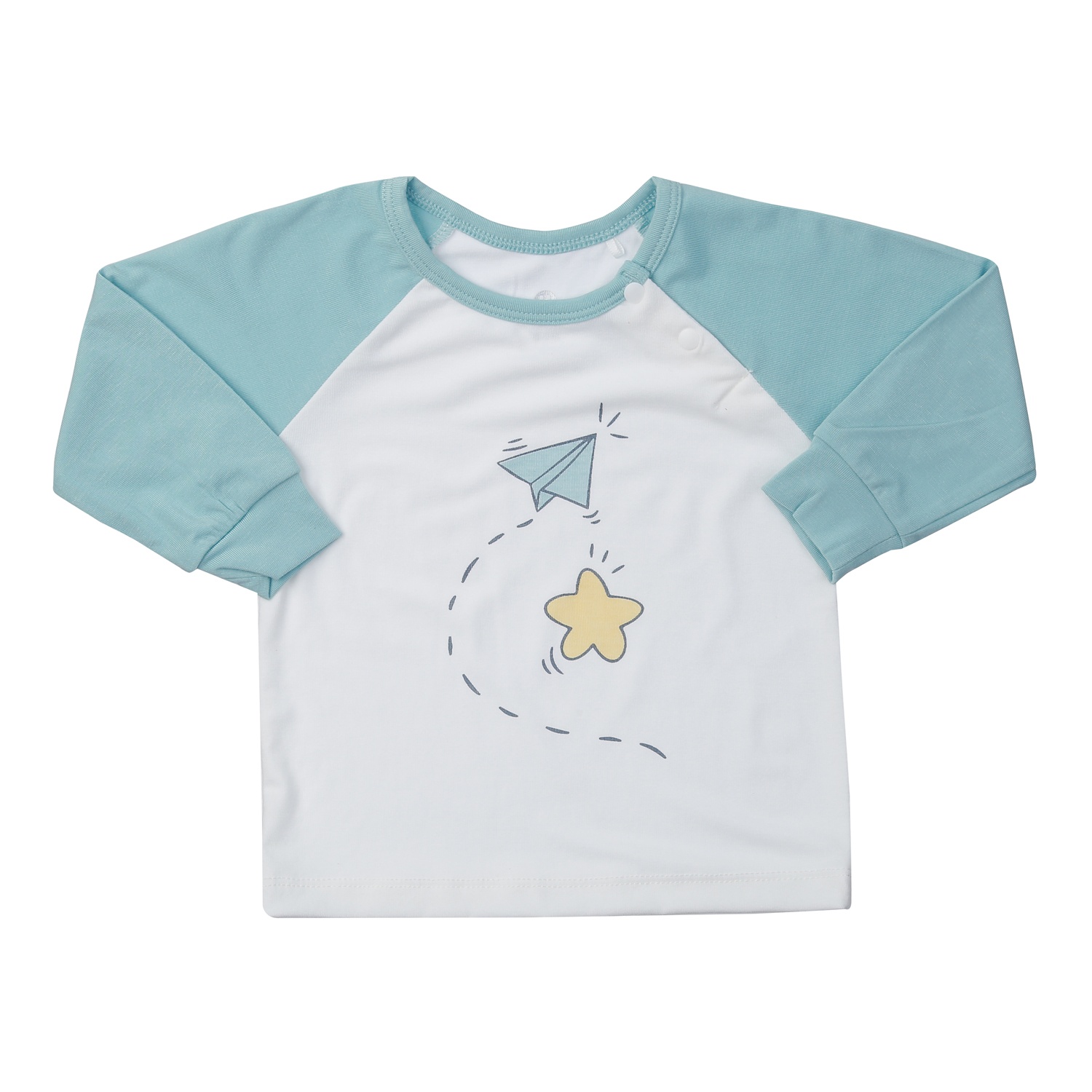 Bộ quần áo dài cài vai KidsPlaza Otis ND24T (Xanh Than)