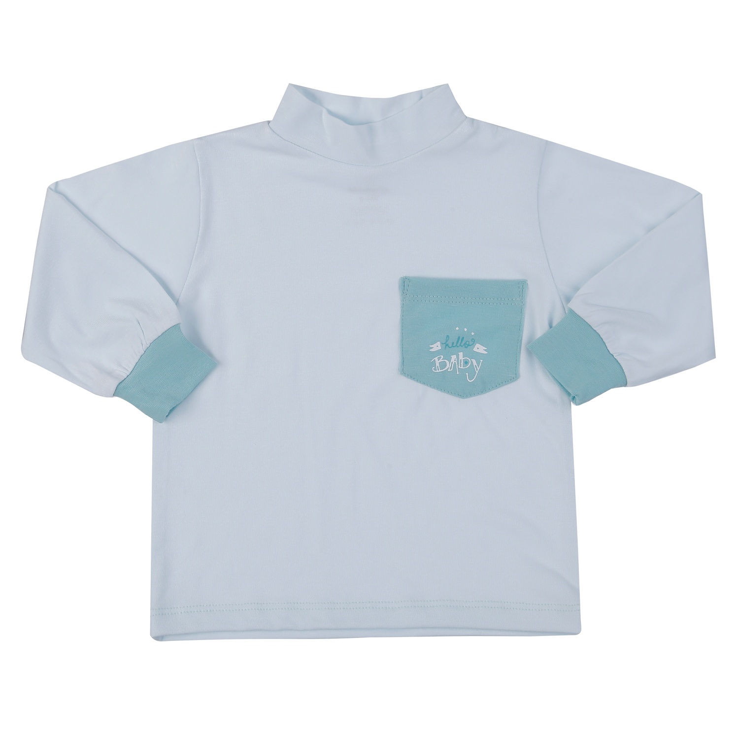 Bộ quần áo dài cổ 3 phân KidsPlaza ND24T (Xanh Ghi) 