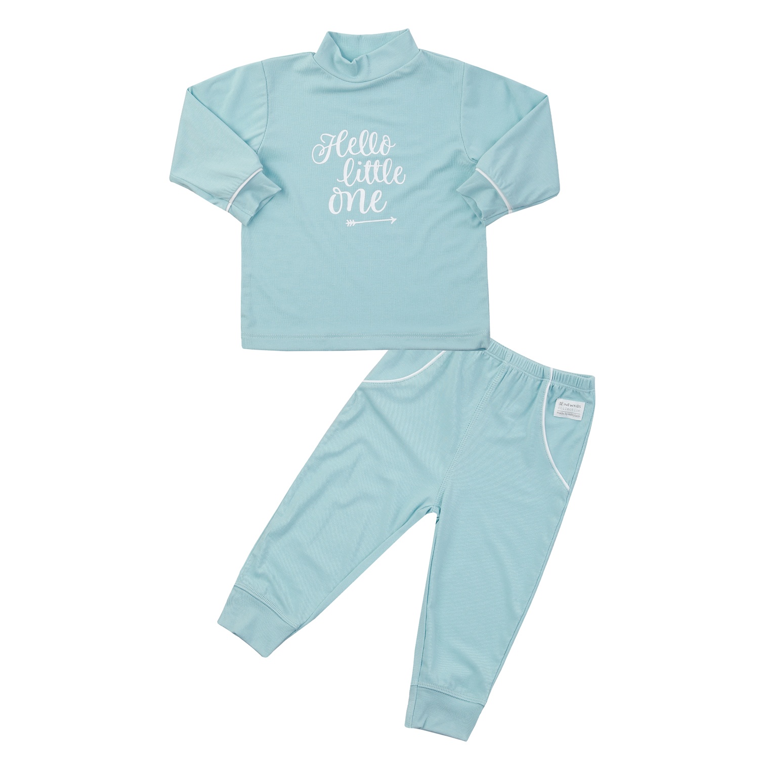 Bộ quần áo dài cổ cao 3 phân KidsPlaza Otis ND24T ( Xanh) hình 1