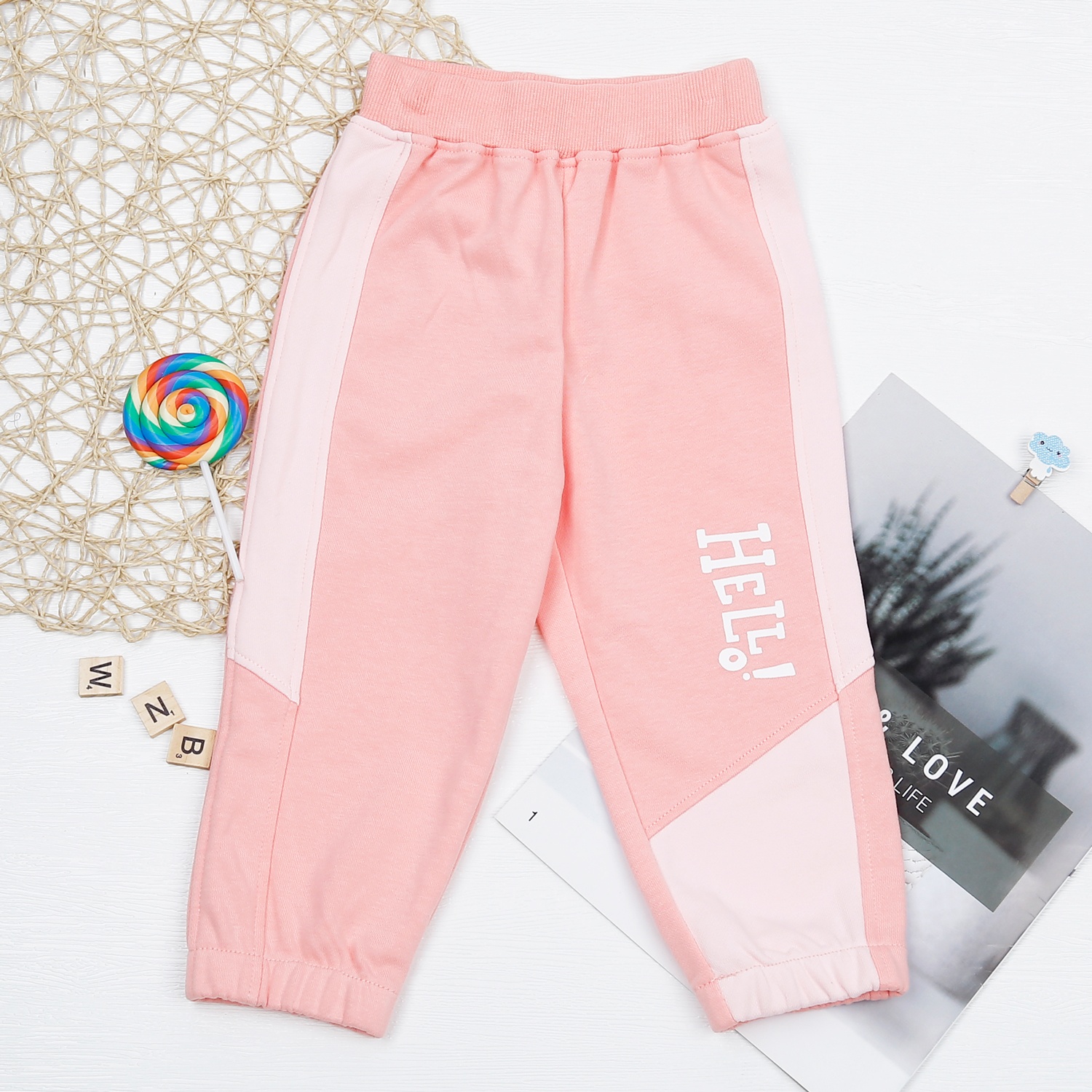 Bộ quần áo dài KidsPlaza bé gái in hình mèo HN22D hình 4