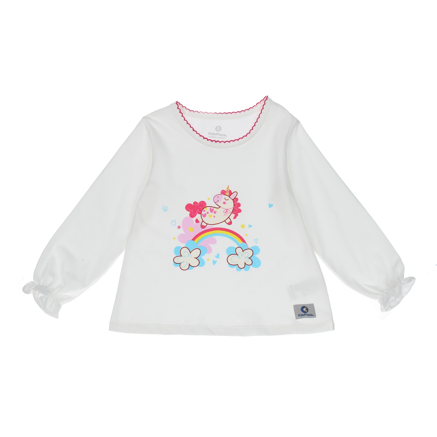 Bộ quần áo dài tay bé gái KIDSPLAZA in hình Kỳ Lân 3Y LN20T (Trắng) hình 2