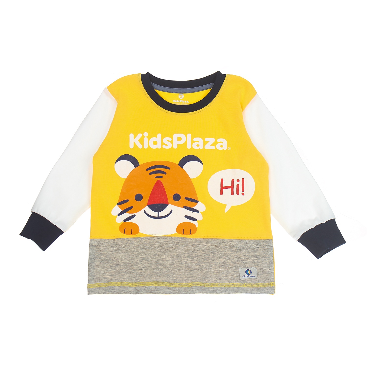 Bộ quần áo dài tay bé trai KIDSPLAZA in hình Hổ 6Y LN20T (Trắng-Vàng) hình 2