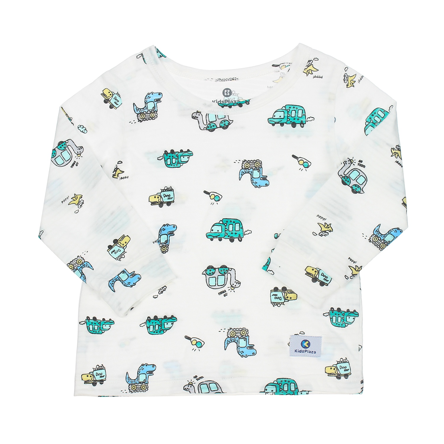 Bộ quần áo dài tay bé trai Kidsplaza kẻ in hình con vật 6Y M20T hình 2