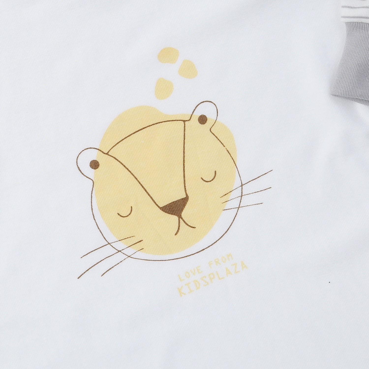 Bộ quần áo dài tay cài vai KidsPlaza Otis ND24T (Trắng Ghi) hình 3