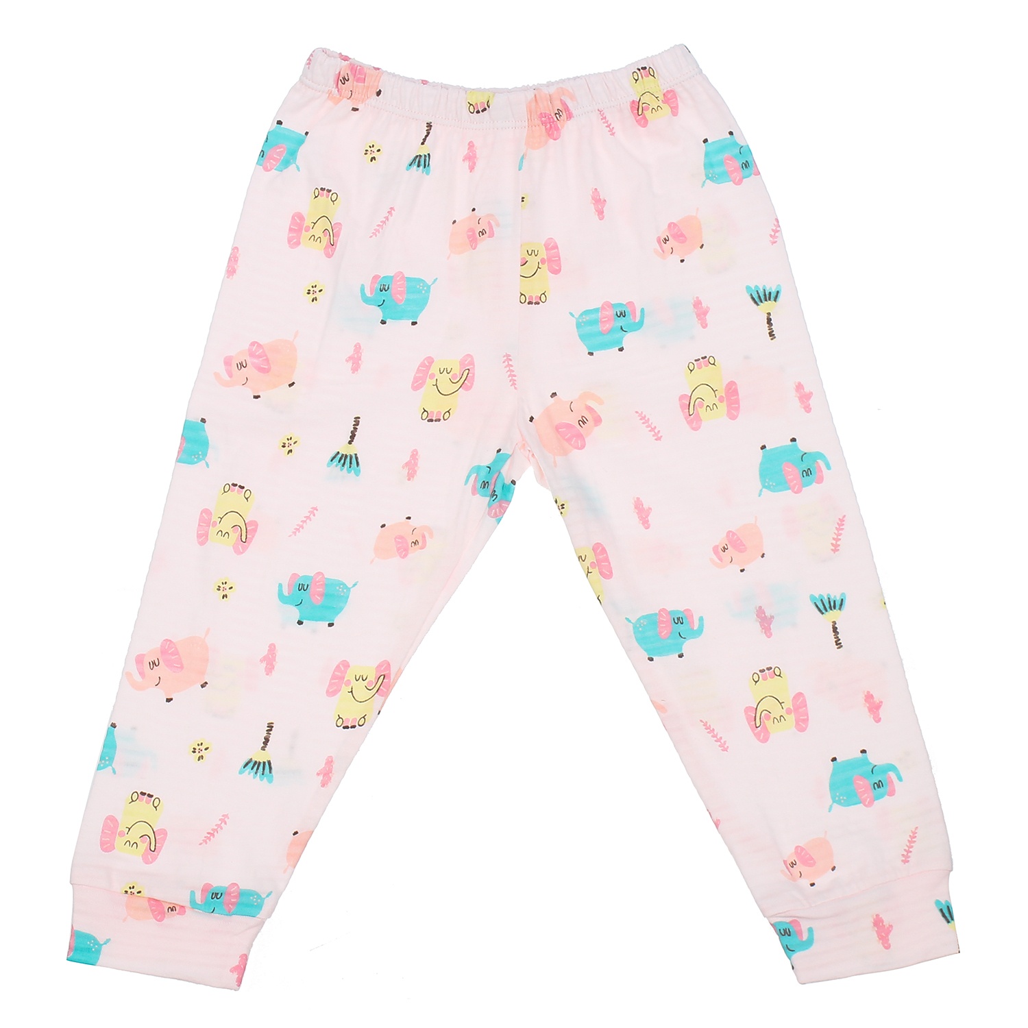 Bộ quần áo dài tay cho bé Kidsplaza kẻ in hình chú voi con M20T 4Y (Hồng) hình 3