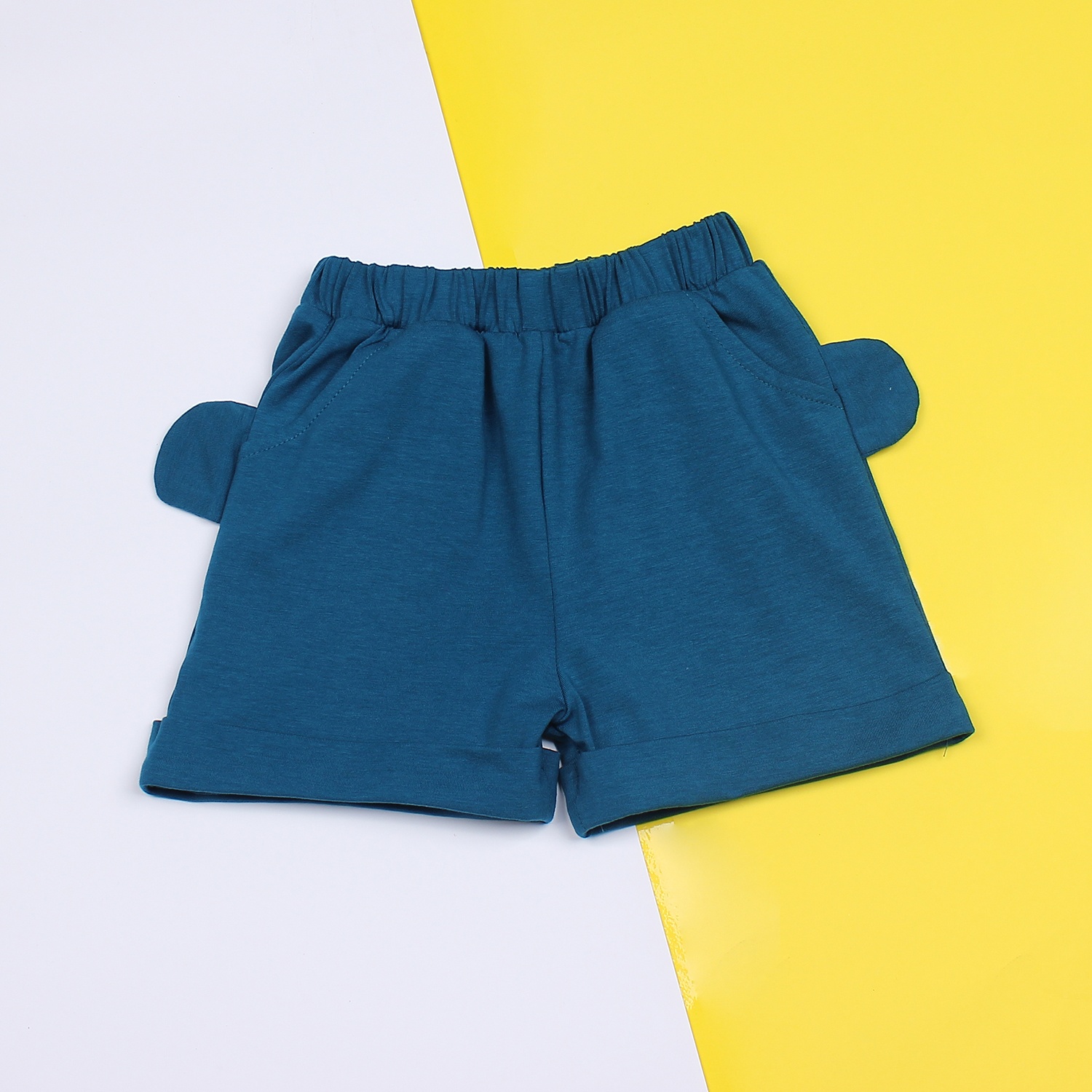 Bộ quần áo gile cho bé trai cotton cộc tay Mamago M19 (Xanh) hình 3