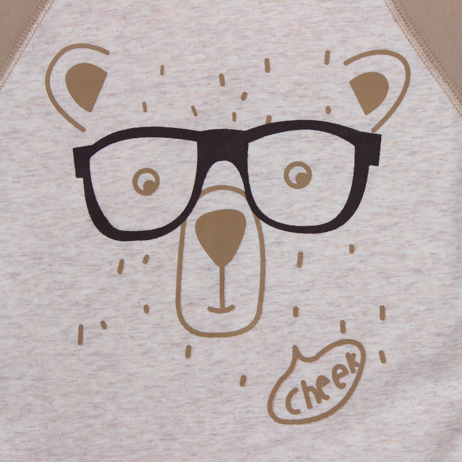 Bộ quần áo in hình gấu nâu băng lông hình 2