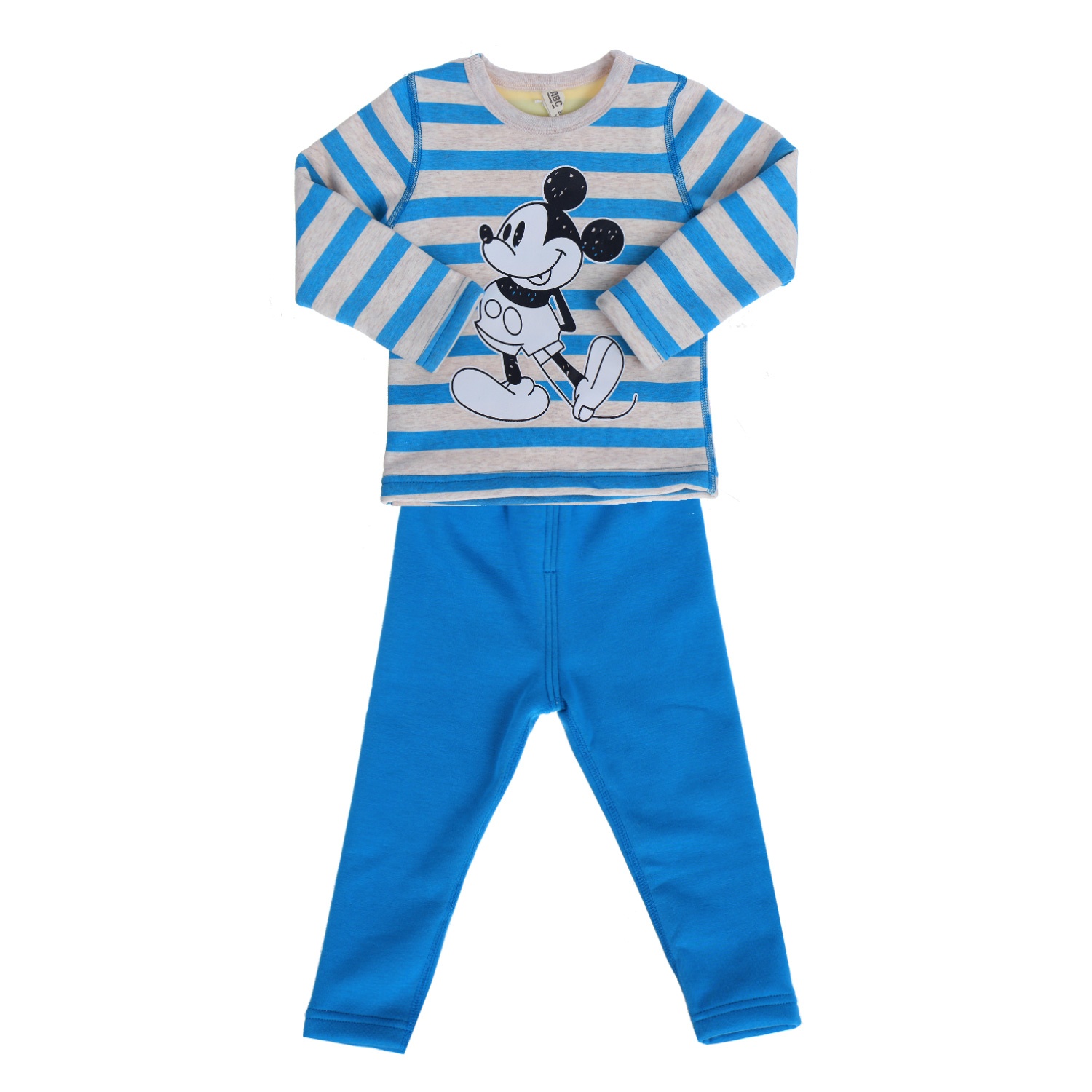 Bộ quần áo kẻ ngang in hình Mickey băng lông hình 5