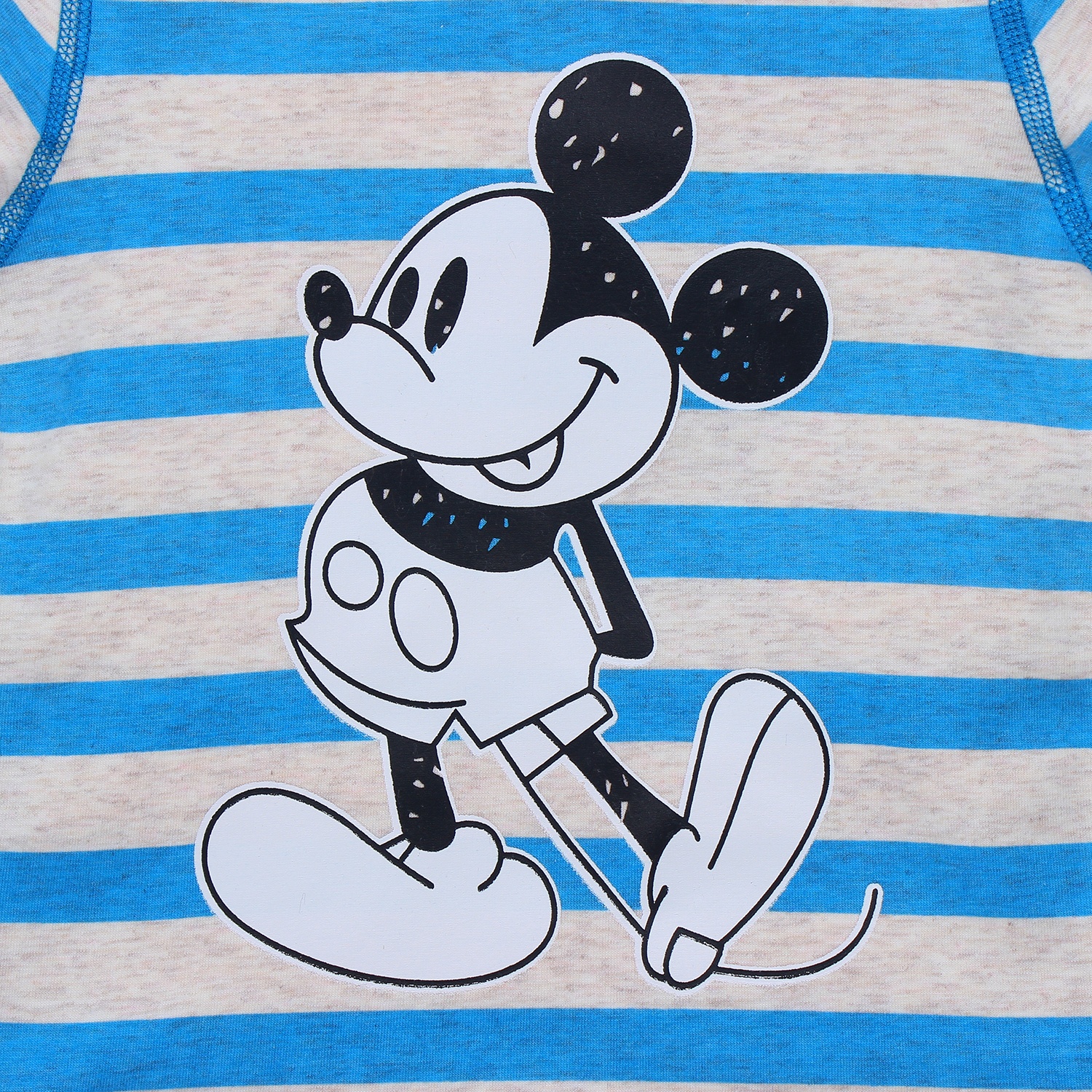 Bộ quần áo kẻ ngang in hình Mickey băng lông hình 2