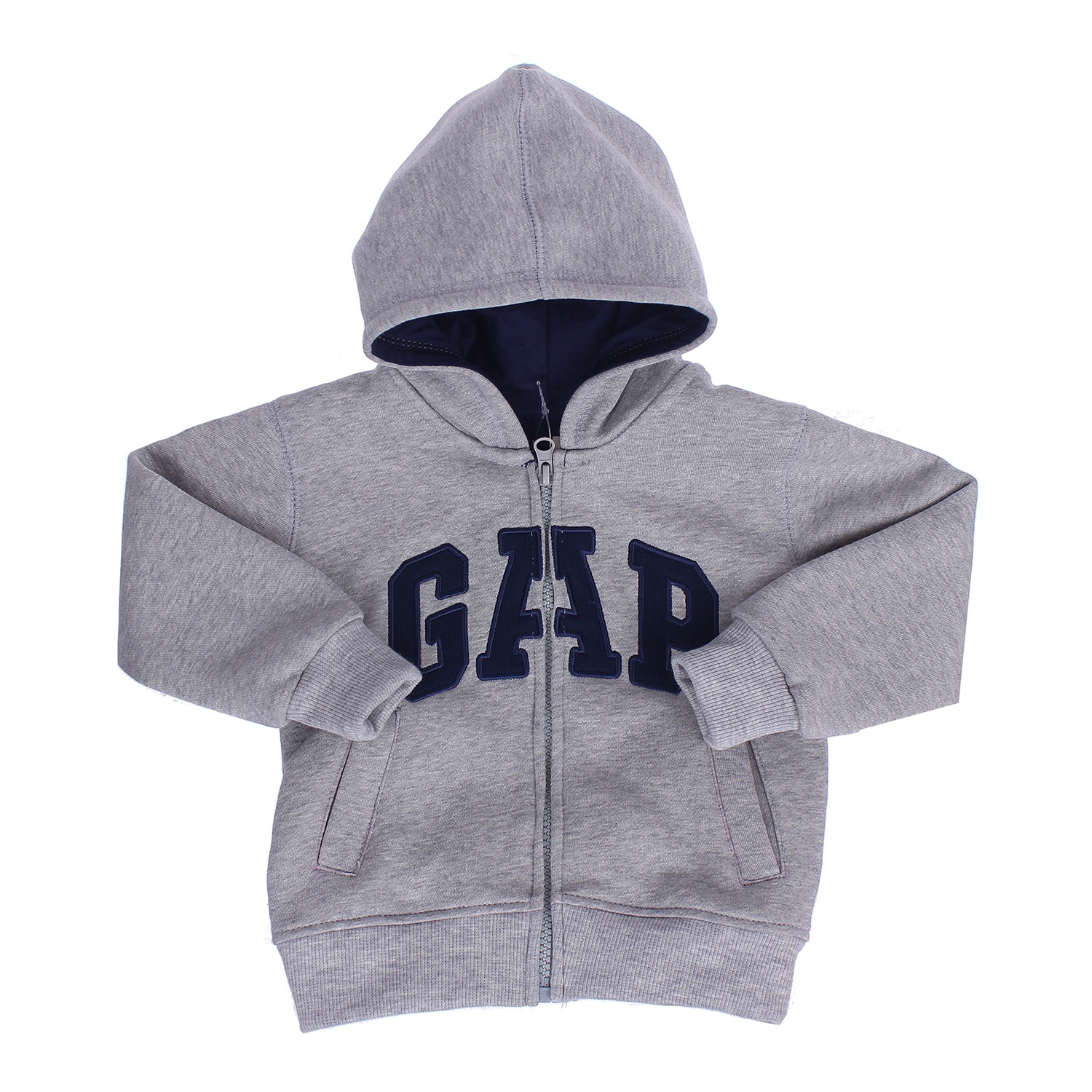 Bộ quần áo nỉ in chữ Gap màu ghi hình 1