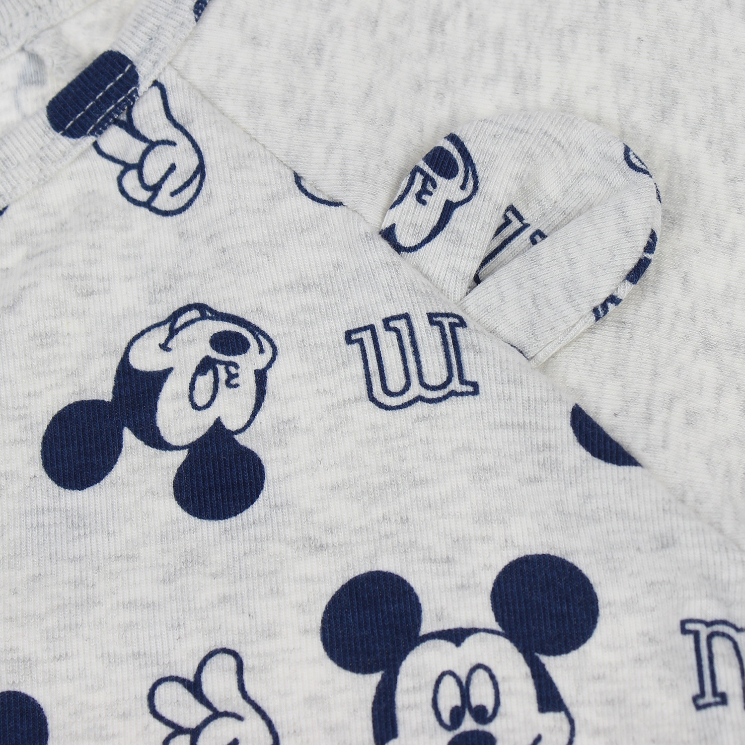 Bộ quần áo sơ sinh in hình chuột Mickey ở thân Mamago Ghi  hình 5