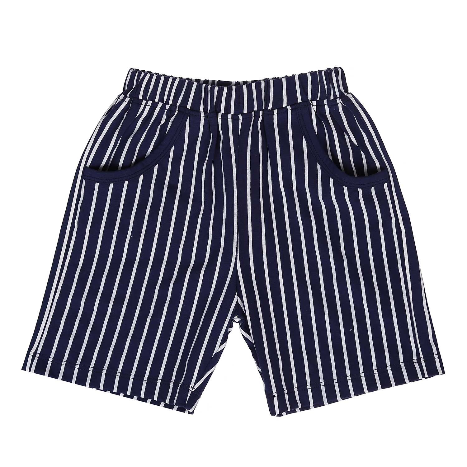 Bộ quần áo tay ngắn in caravat Kiza (Màu trắng) hình 3