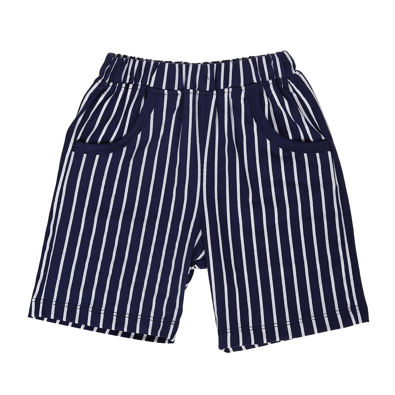 Bộ quần áo tay ngắn in caravat Kiza (Xanh) hình 3