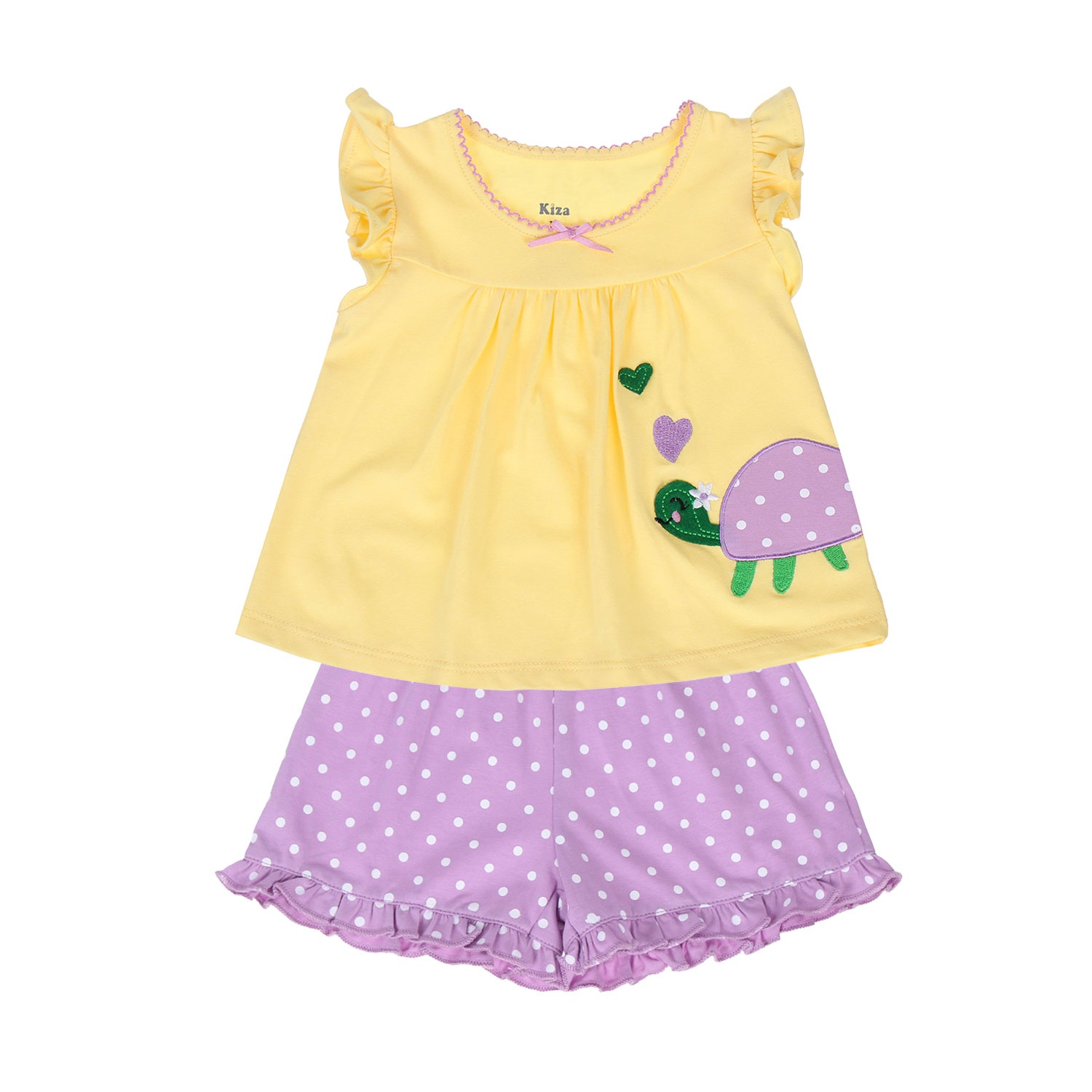 Bộ quần áo tay ngắn Kiza in hình chú rùa hình 1