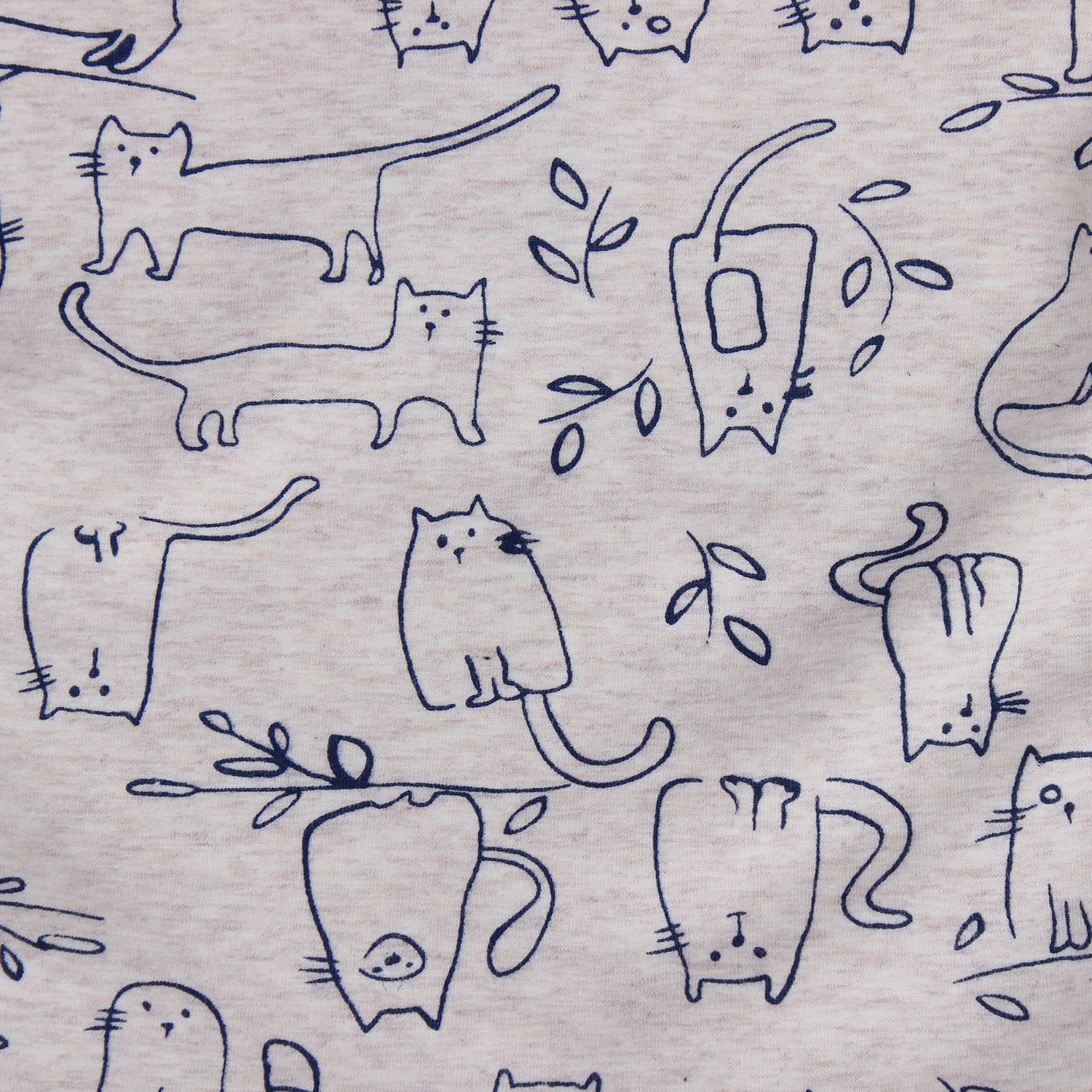 Bộ quần áo thời trang in họa tiết mèo băng lông hình 2