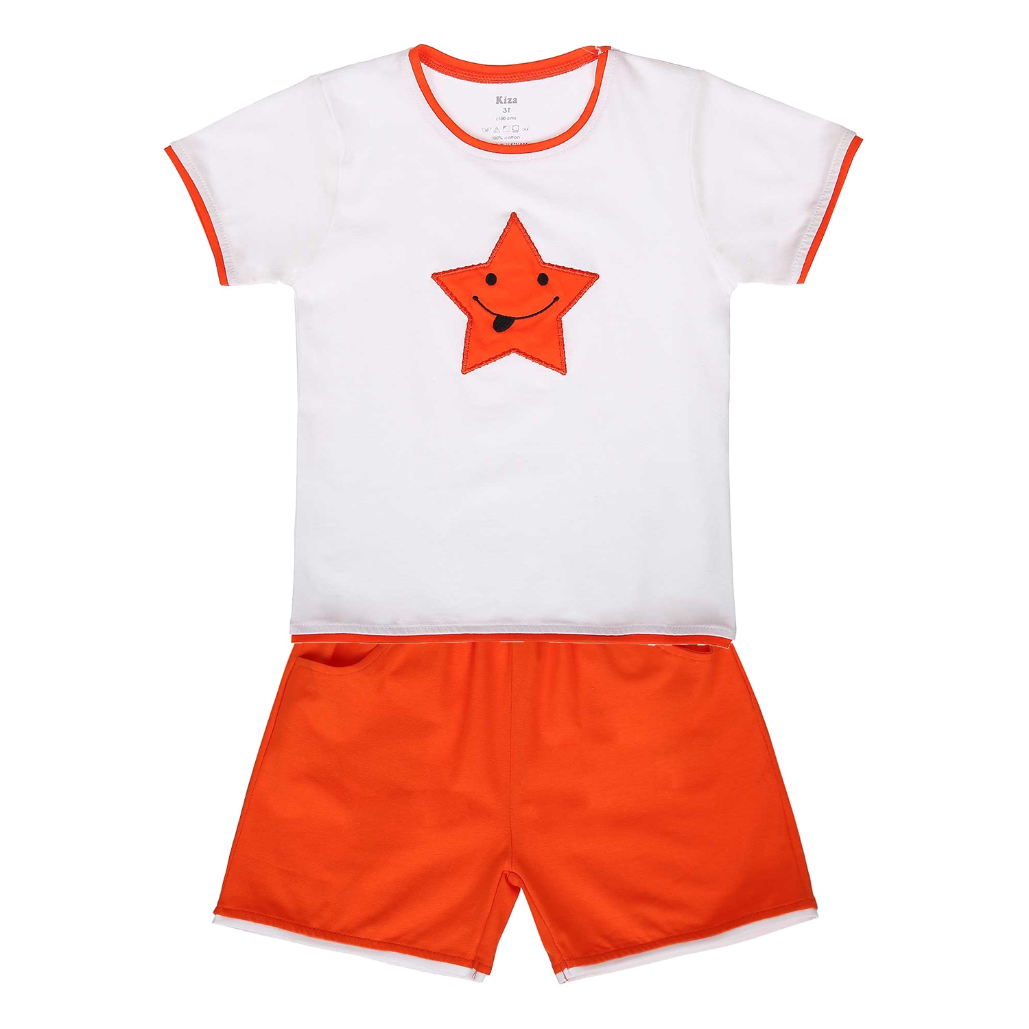 Bộ tay in hình ngôi sao Kiza (Cam) hình 1