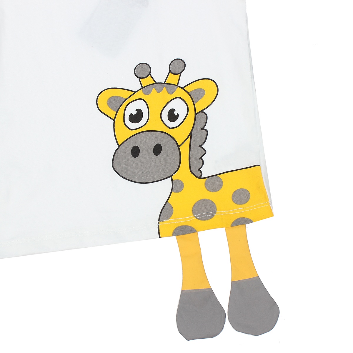 Bộ thời trang bé trai Mamago in Hươu cao cổ LN20H (Trắng) 4Y hình 2