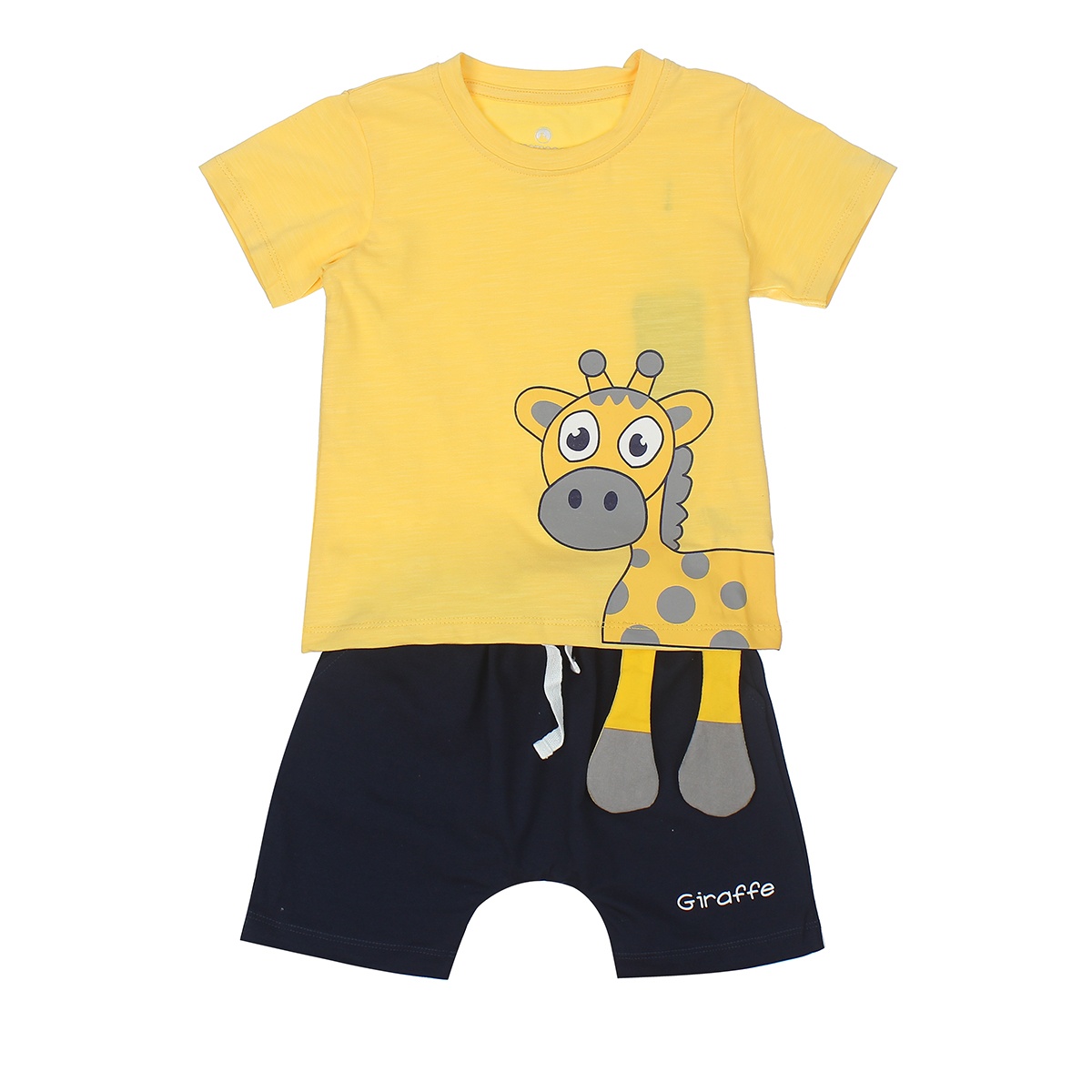 Bộ thời trang bé trai Mamago in Hươu cao cổ LN20H (Vàng) 5Y hình 1