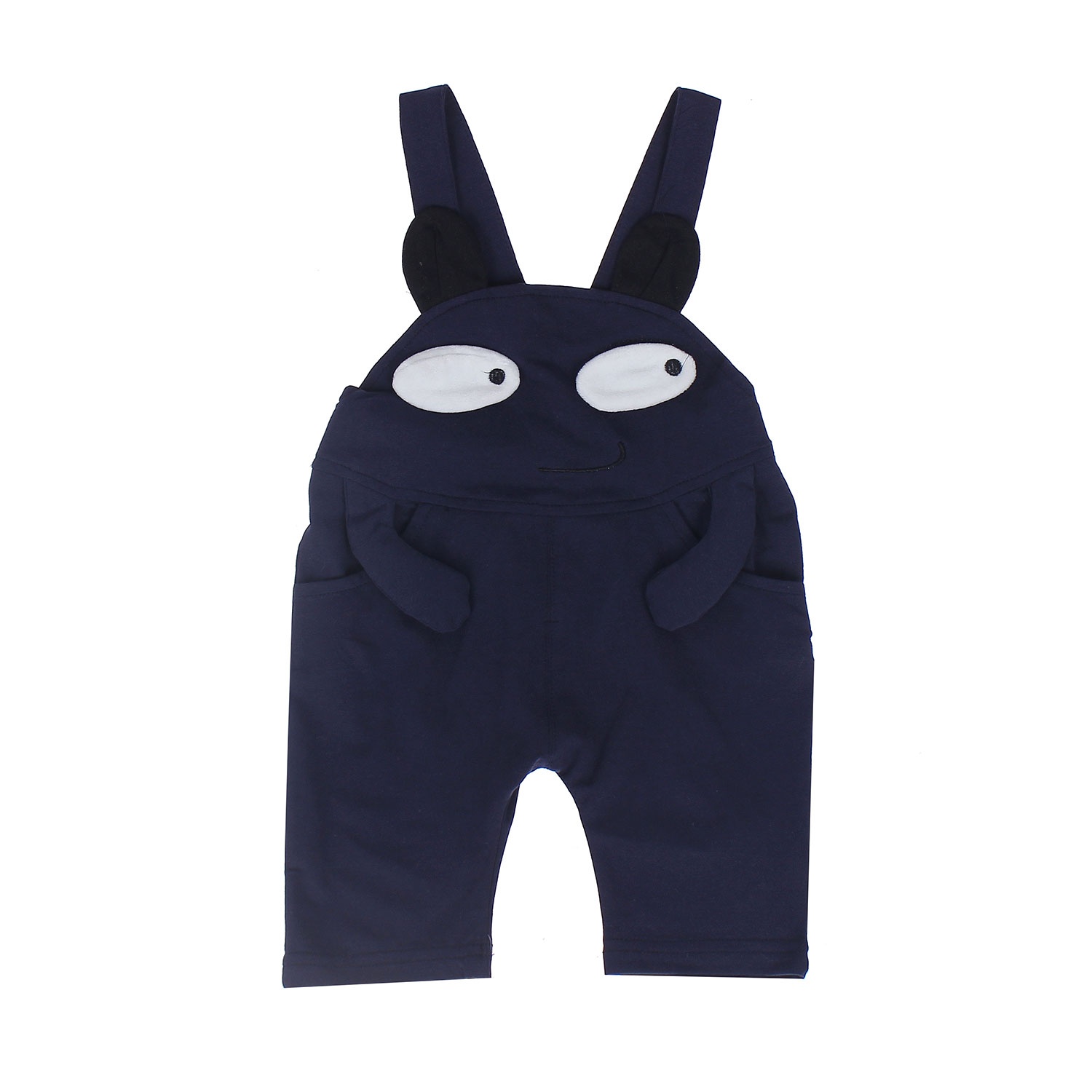 Bộ yếm cotton in hình đôi mắt hình 1