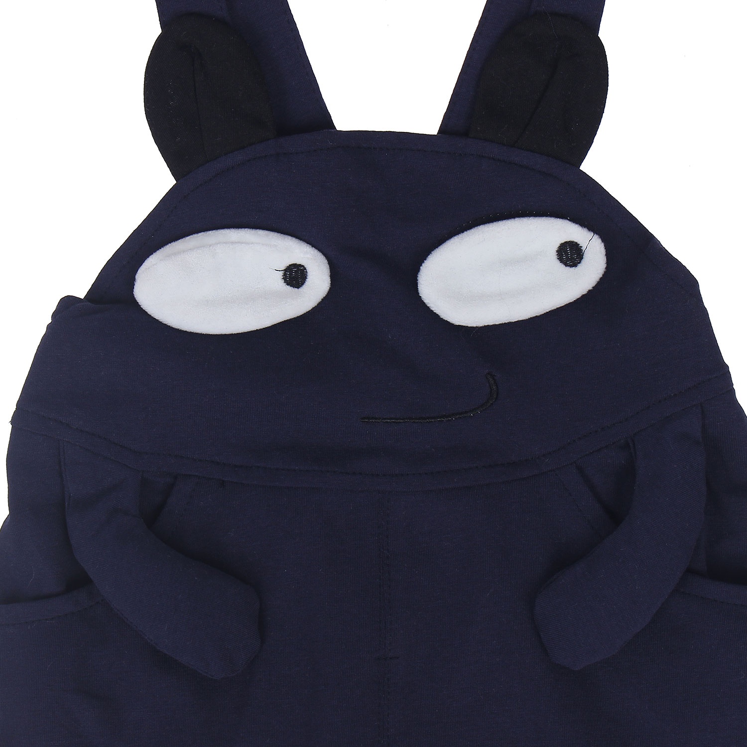 Bộ yếm cotton in hình đôi mắt hình 3