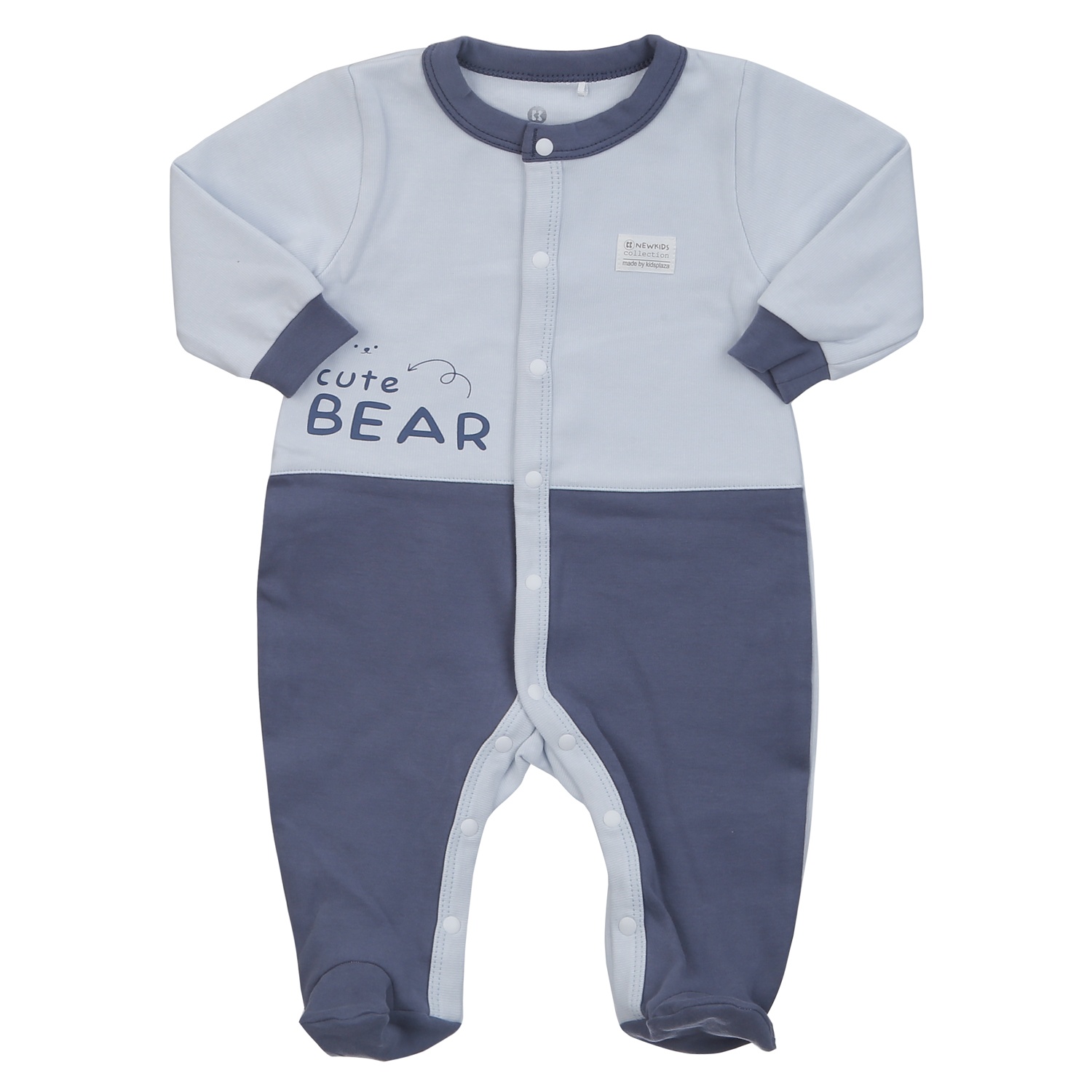 Body dài cài giữa KidsPlaza chất liệu nhung ND24D (Xanh)