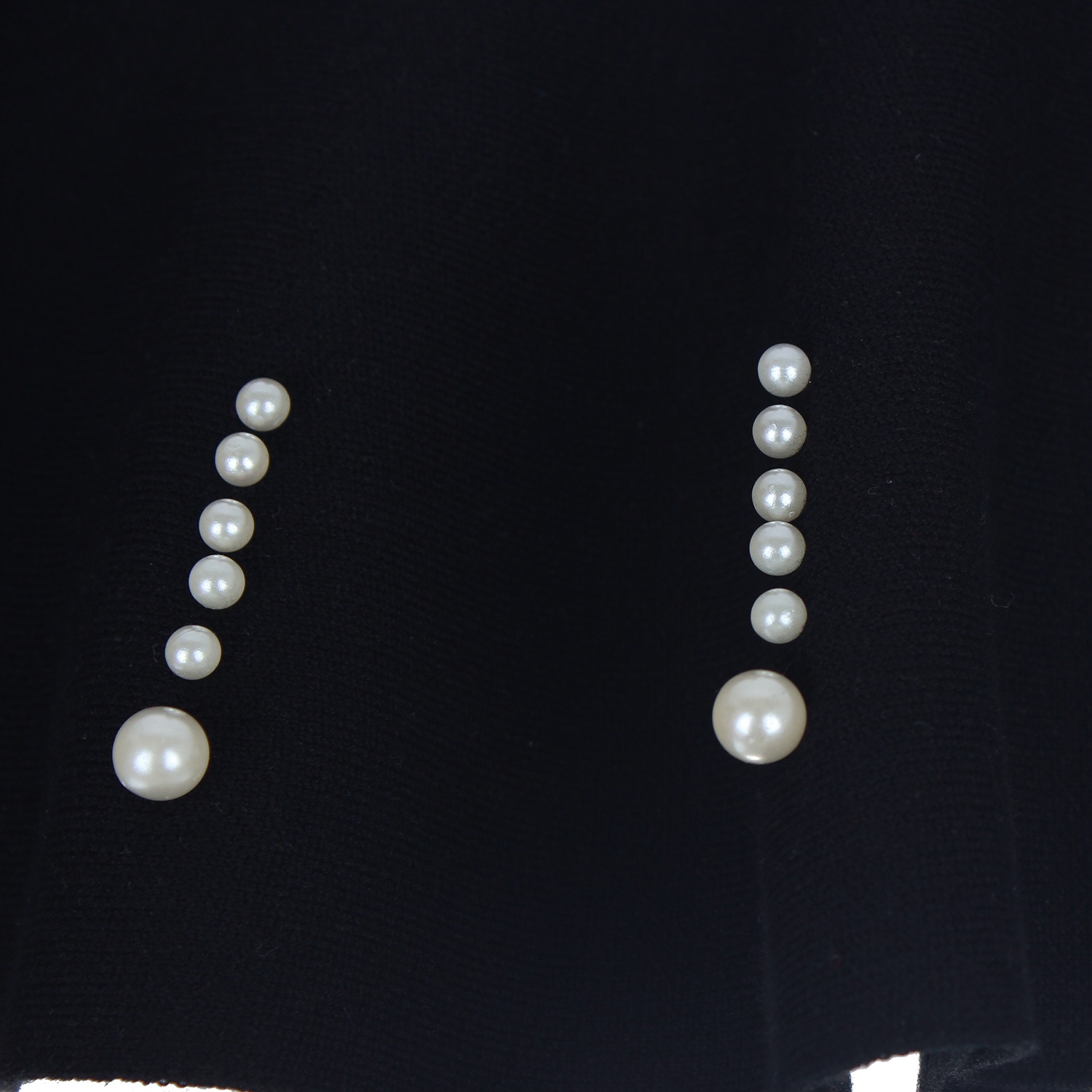 Chân váy len đính ngọc trai hình 4