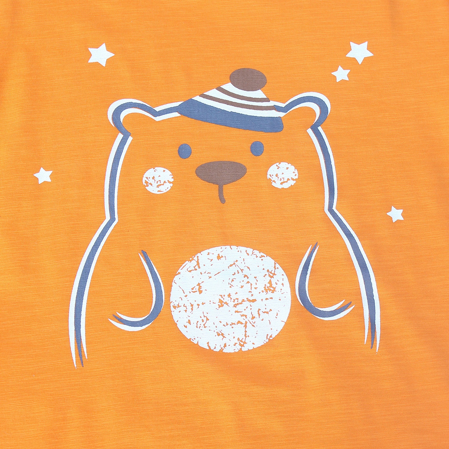 Quần áo ba lỗ bé trai Mamago in hình chú gấu HT19 (cam) in họa tết ngộ nghĩnh Quần áo ba lỗ bé trai Mamago in hình chú gấu HT19 (cam) hình 2