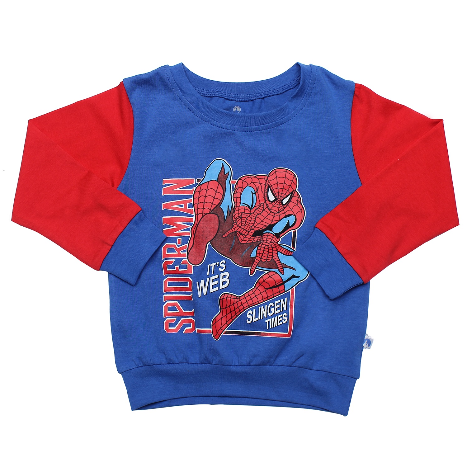 Quần áo thời trang bé trai in siêu nhân nhện Mamago HT19T (Xanh) hình 2