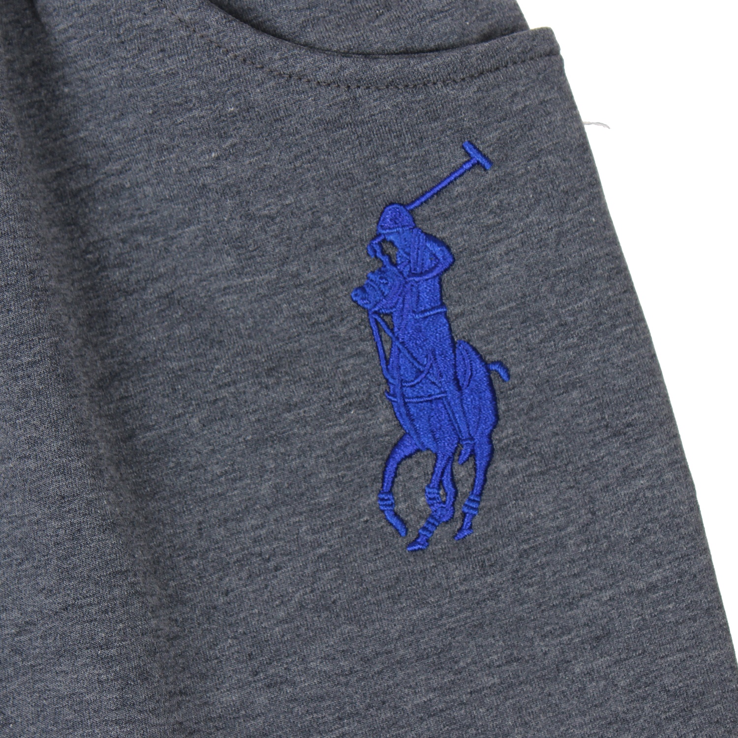 Quần cotton nỉ bé trai thêu ngựa (Xám) hình 2