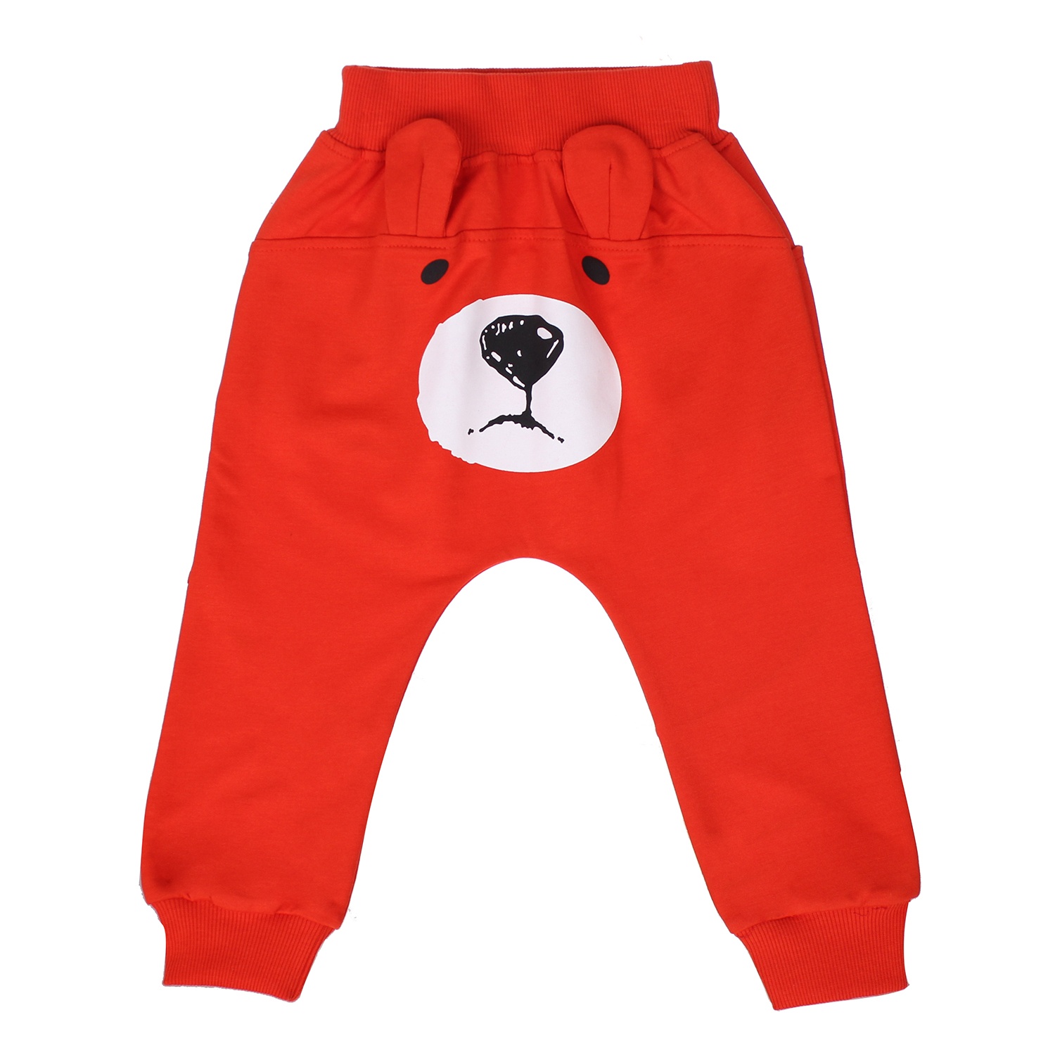 Quần cotton nỉ mông in hình thú bé trai Kiza (Cam) hình 3